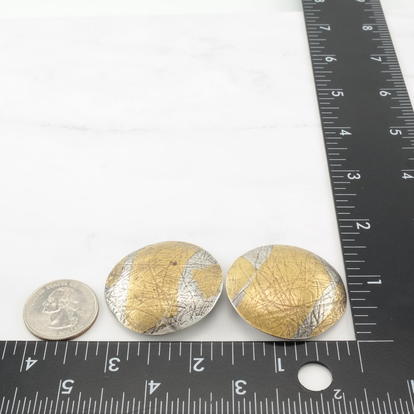 Vintage Studio Sterling Silver Clip On Earrings