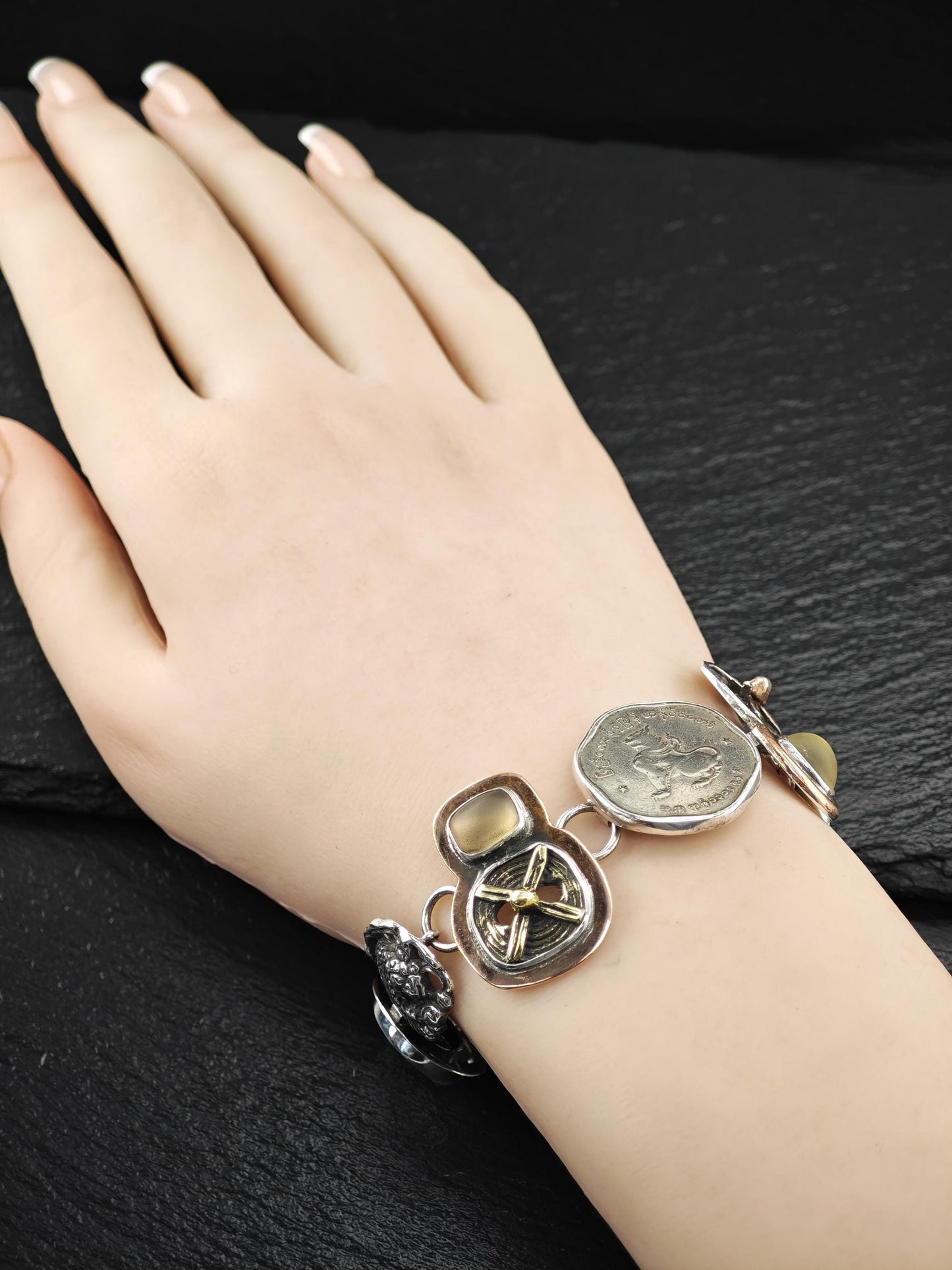 AKR Zodiac, Mix Metal Sterling Silver Bracelet