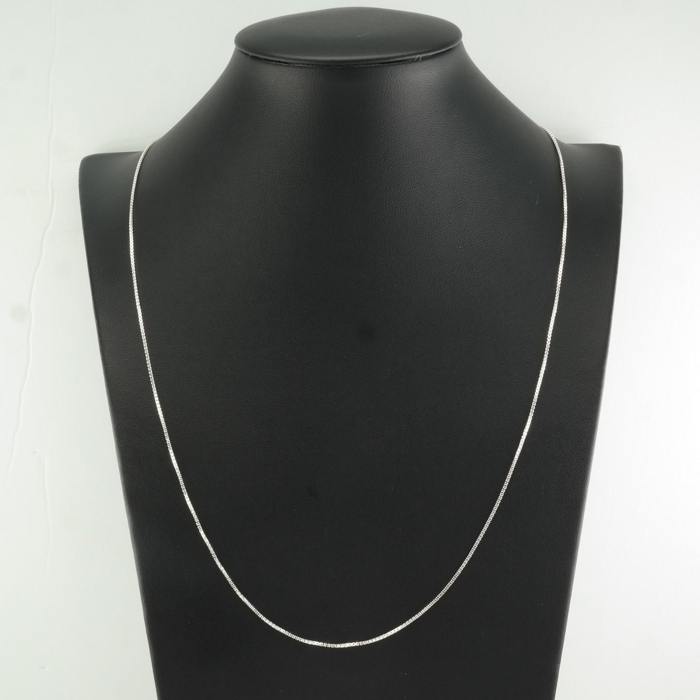 Vintage Sterling Silver 1 mm Link 24 Inch Necklace