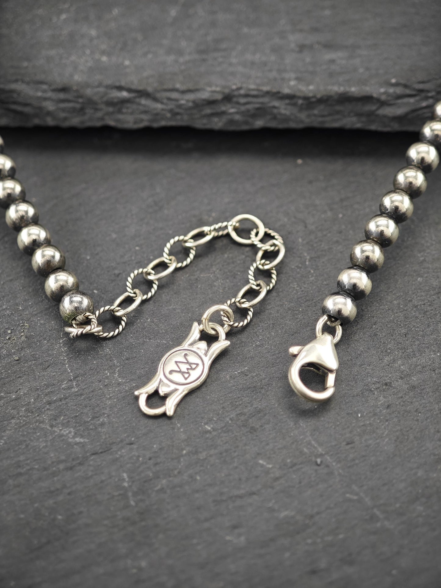 American West, Carolyn Pollack, Floral Squash Blossom Necklace Sterling Silver