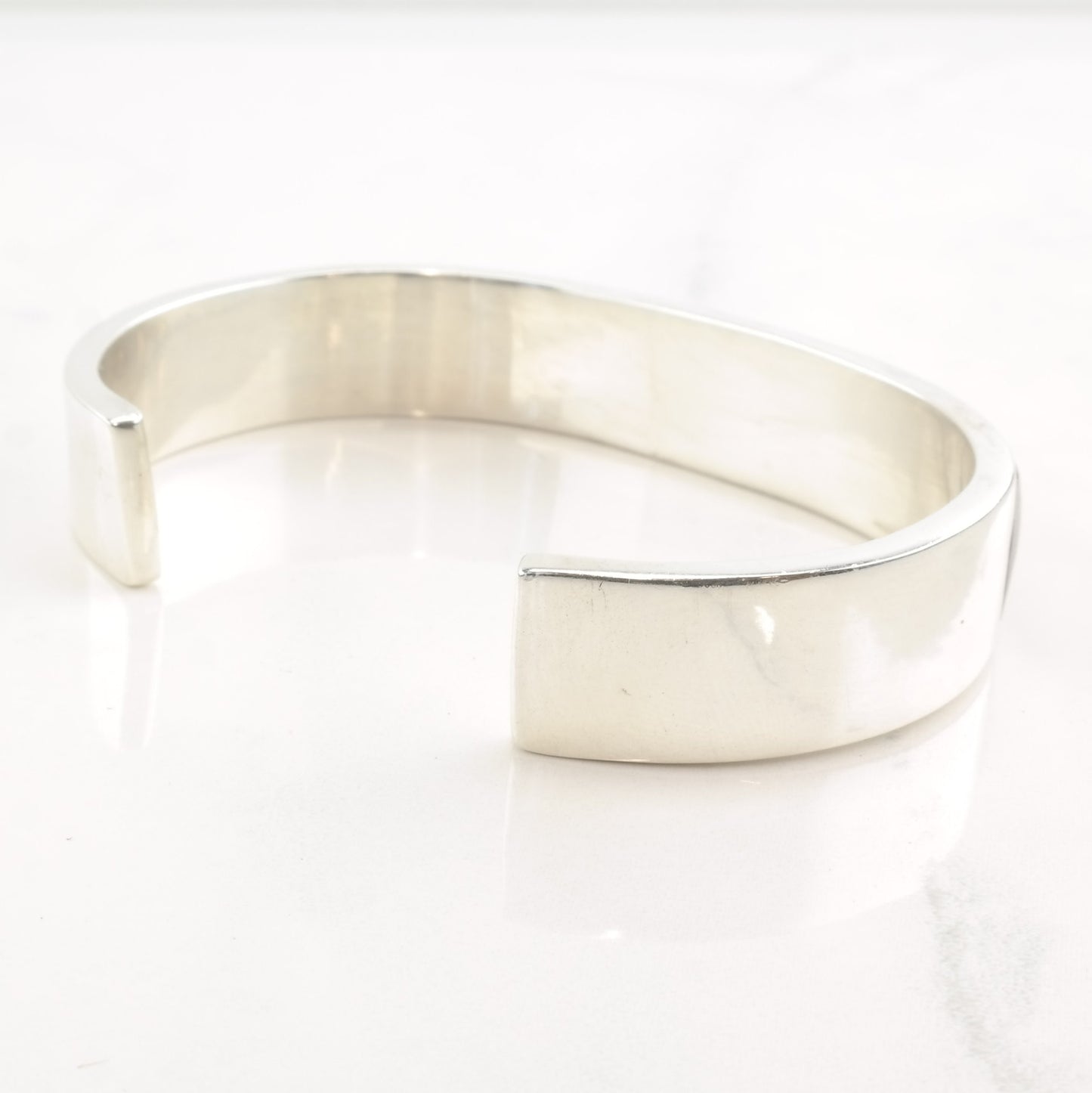 Southwest Sterling Silver Cuff Bracelet Fire Lab Opal Onyx Inlay