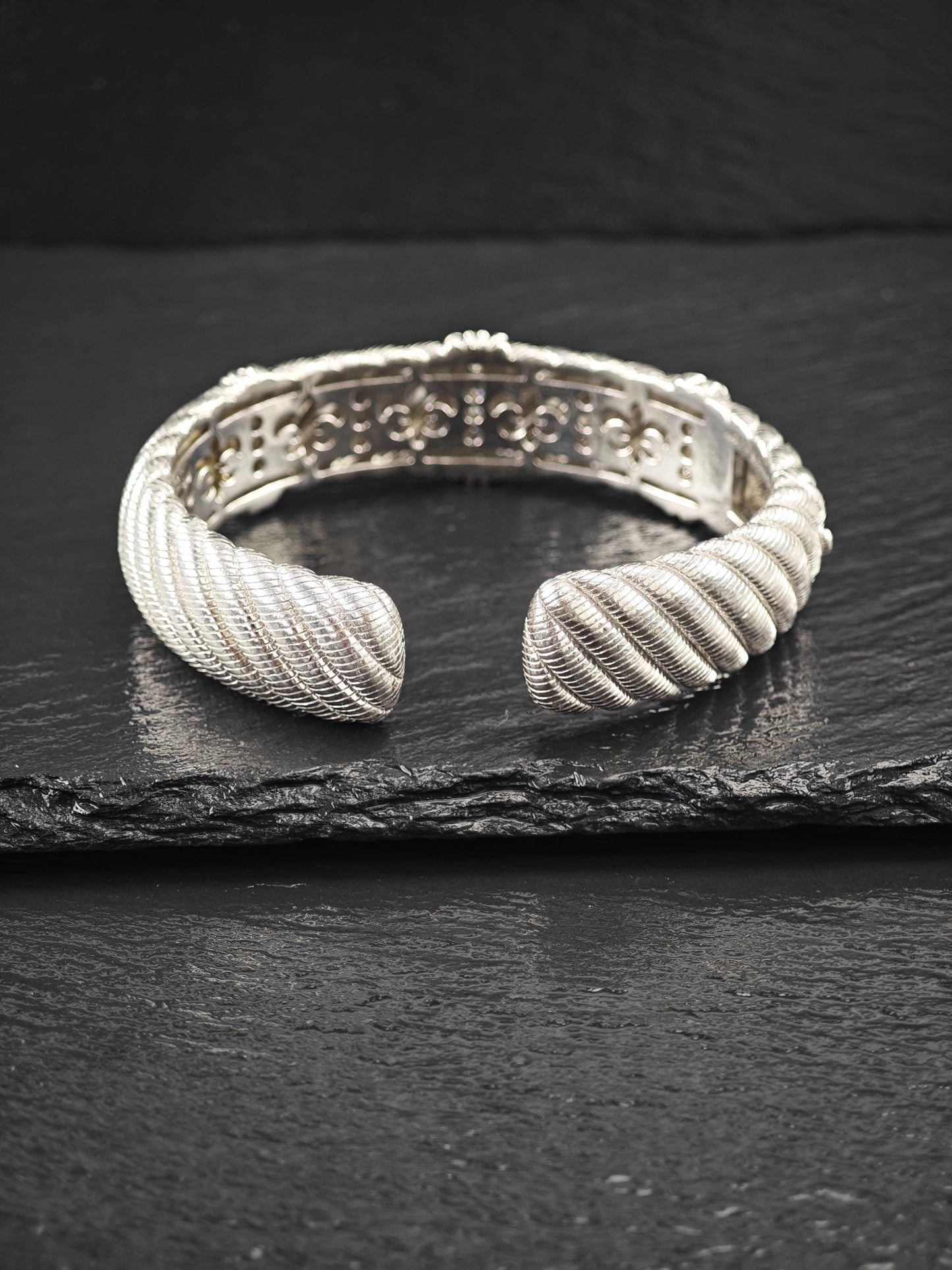 Vintage Judith Ripka, DQCZ Bracelet Sterling Silver