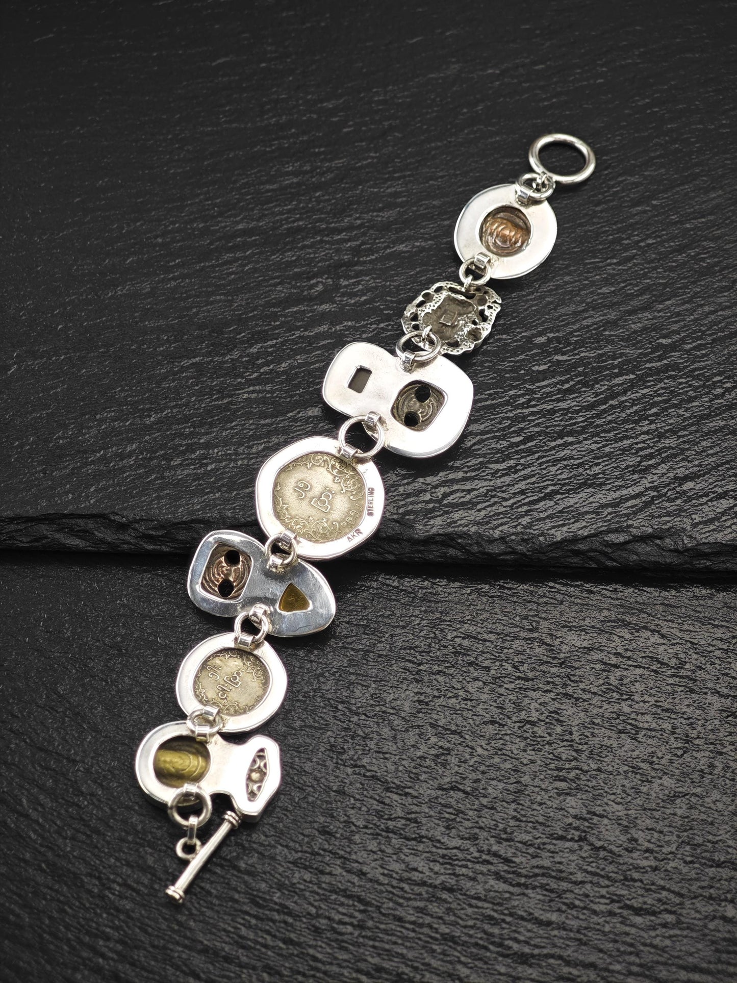 AKR Zodiac, Mix Metal Sterling Silver Bracelet