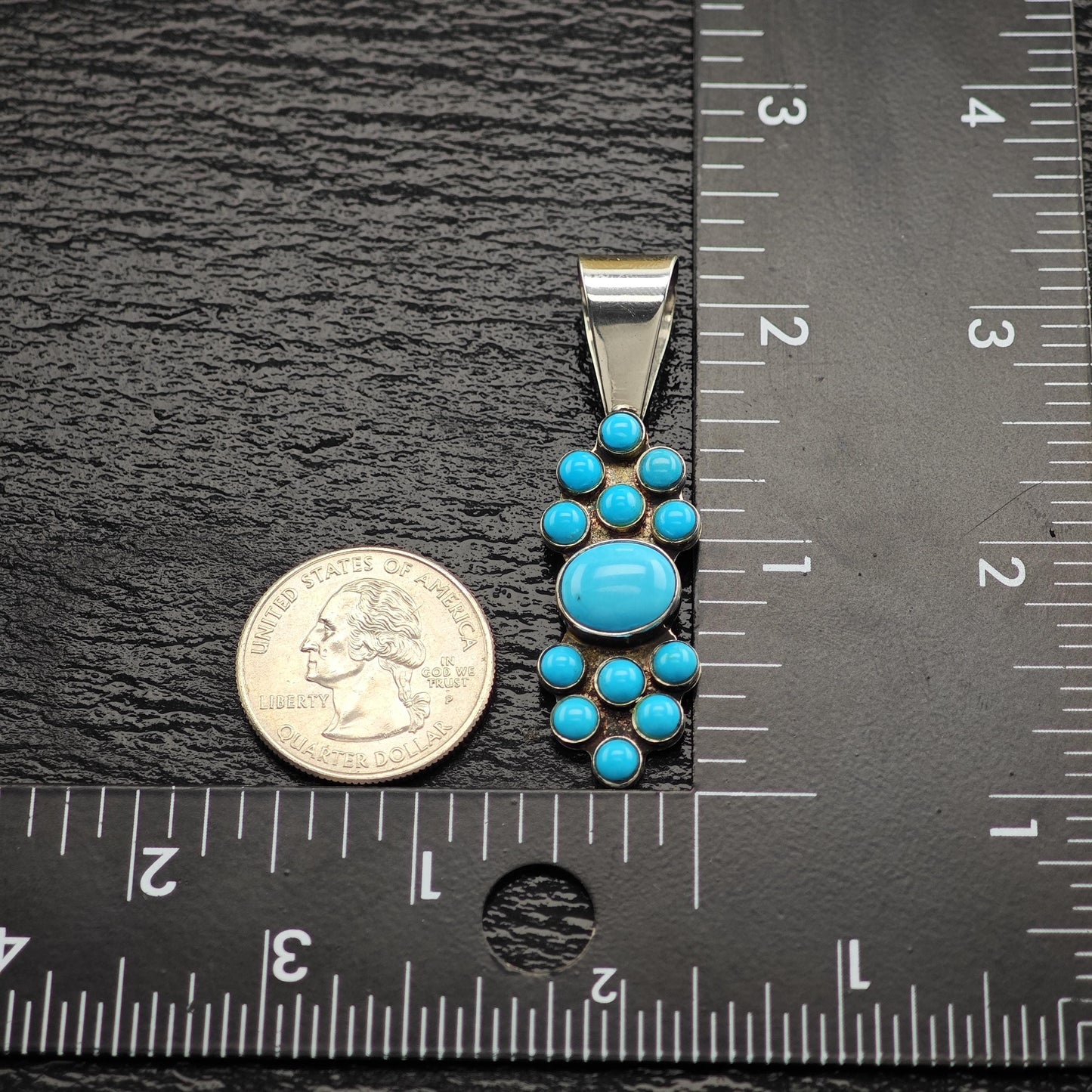 Vintage DTR China, Turquoise Pendant Sterling Silver