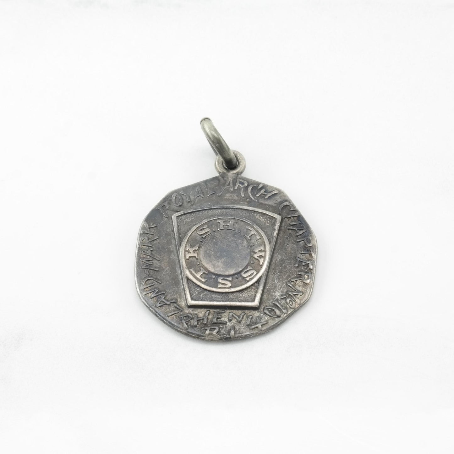 Vintage Masonic Royal Arch Sterling Silver Pendant
