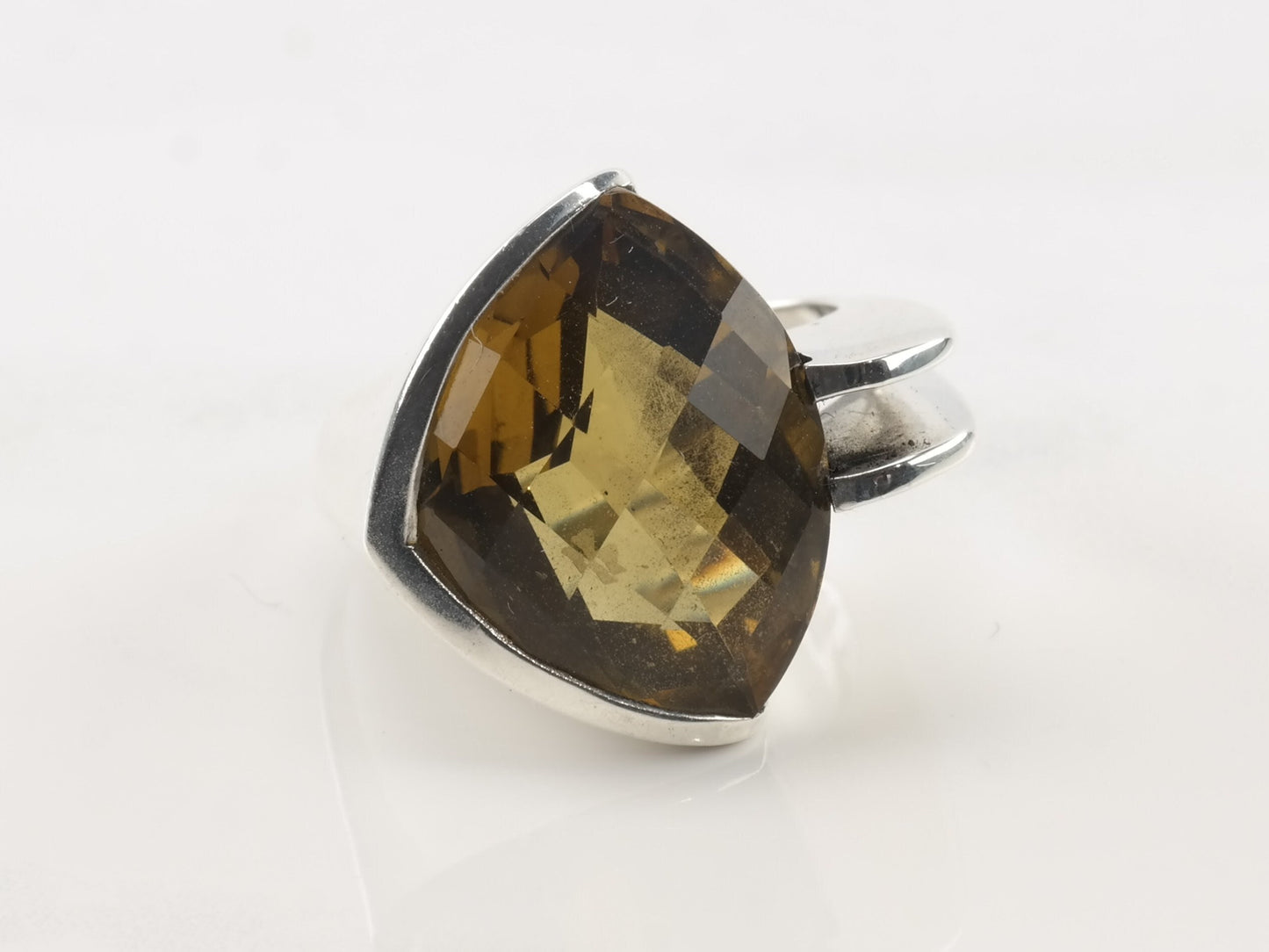 Vintage Tracey Mayer Silver Ring Citrine Sterling Size 5