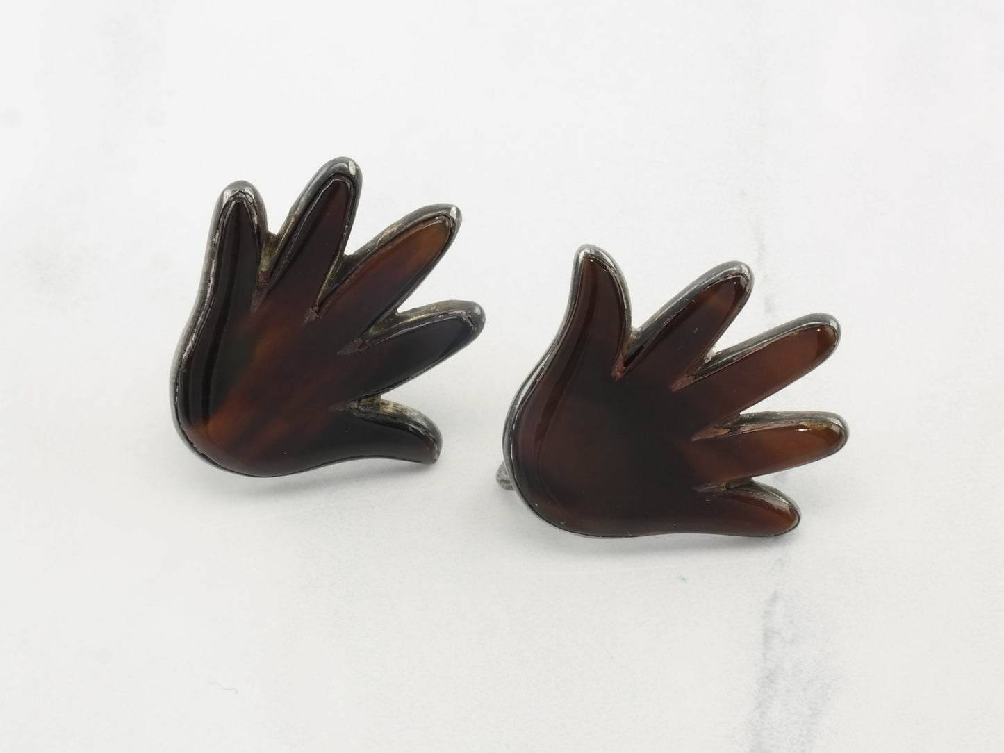 Spratling Taxco Earrings Screw Back Sterling Silver Hand