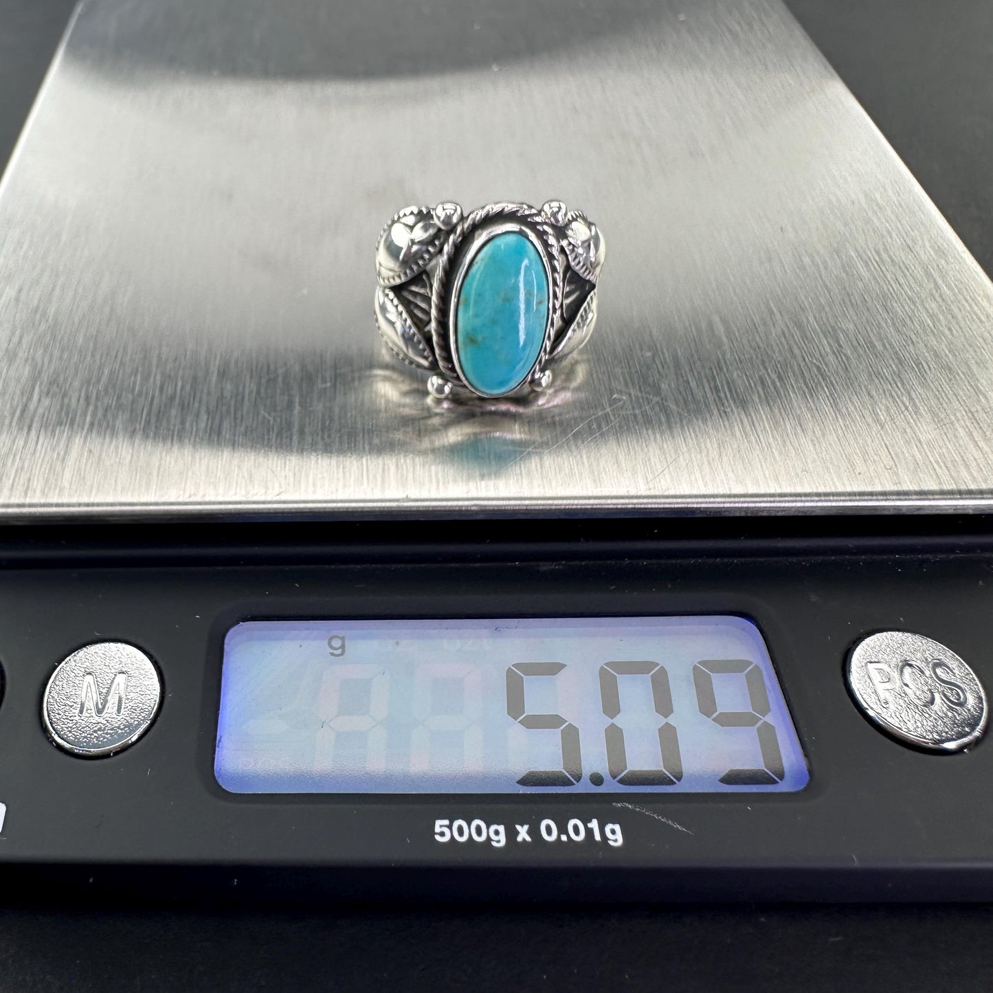 Signed Sterling Silver Ring Sz5 3/4 R5697