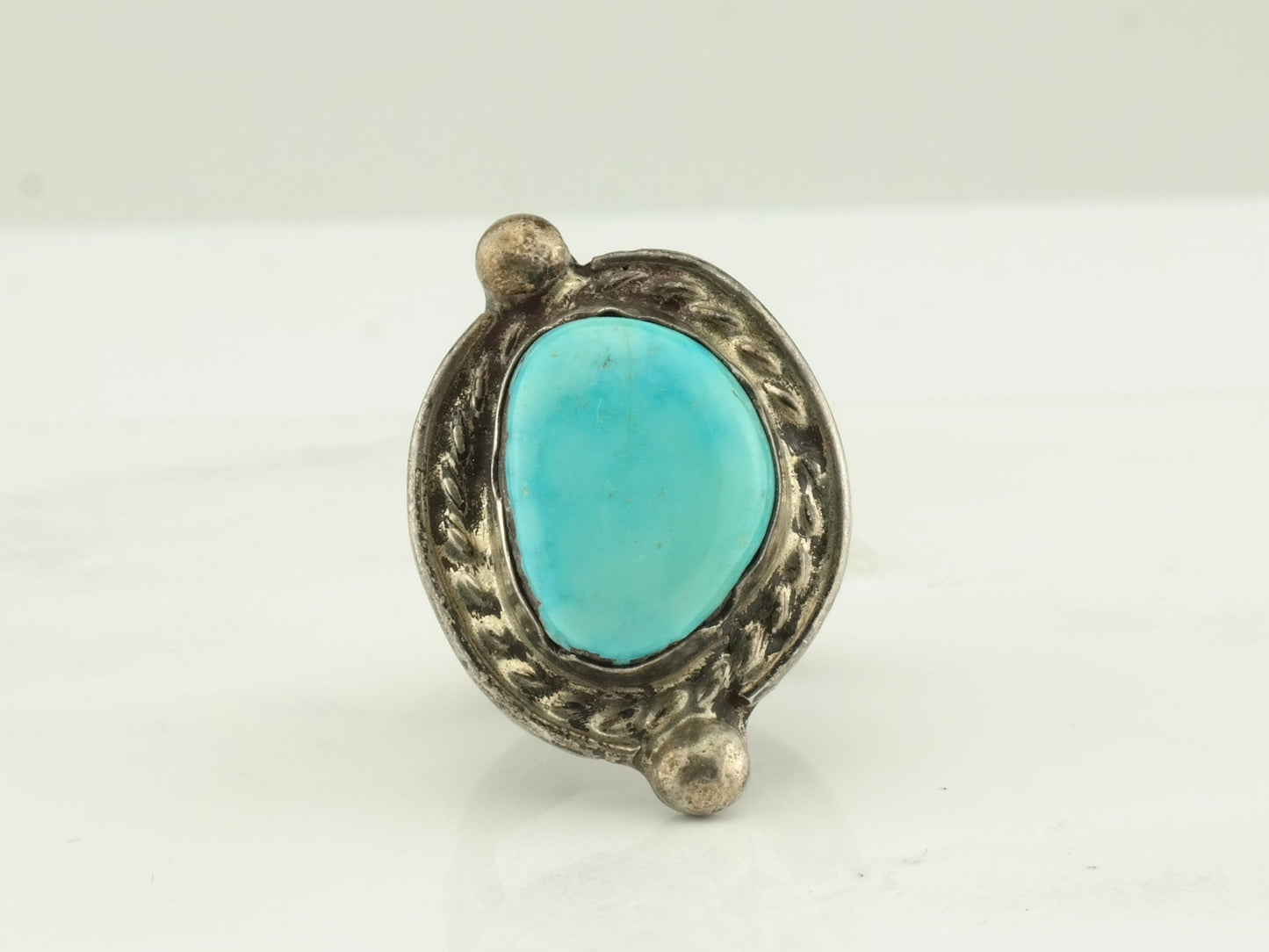 Vintage Sterling Silver Turquoise Ring
