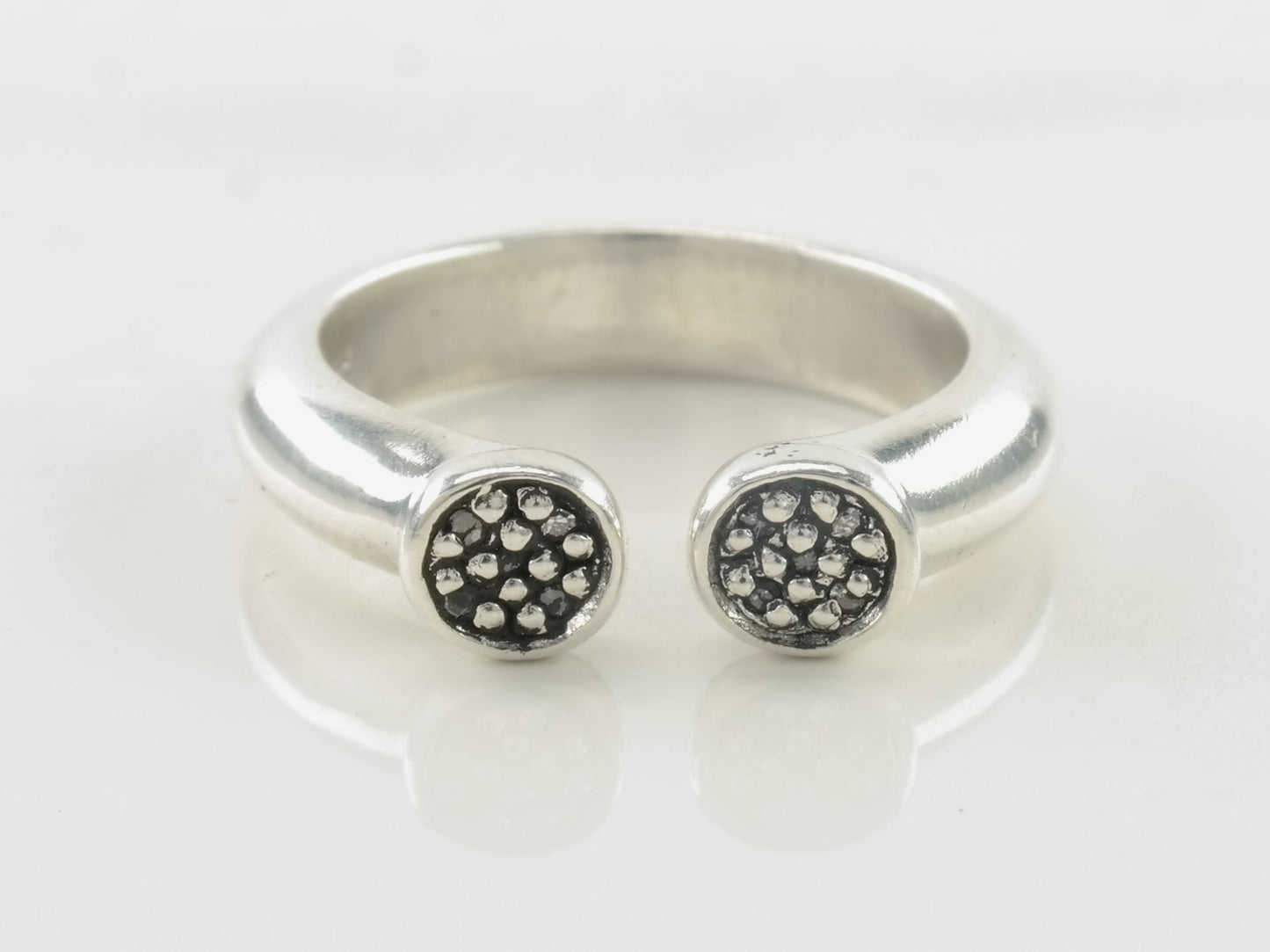 Vintage Links of London Silver Ring Studded Sterling Size 5 3/4