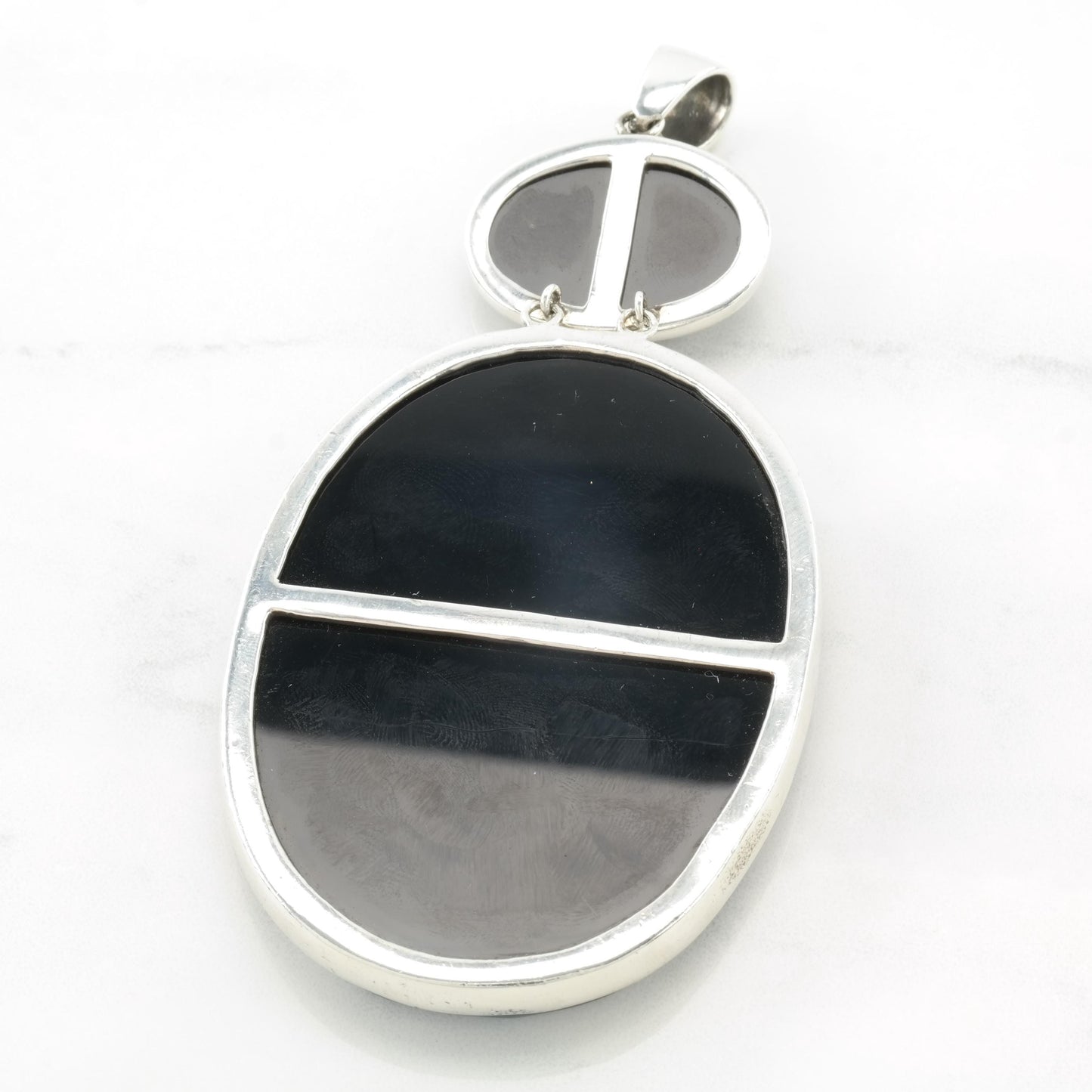 Vintage AKR Large Silver Pendant Sterling