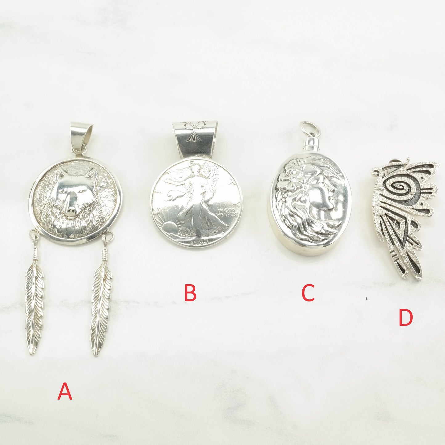 Vintage Southwest Choice Of Southwest Sterling Silver Pendant
