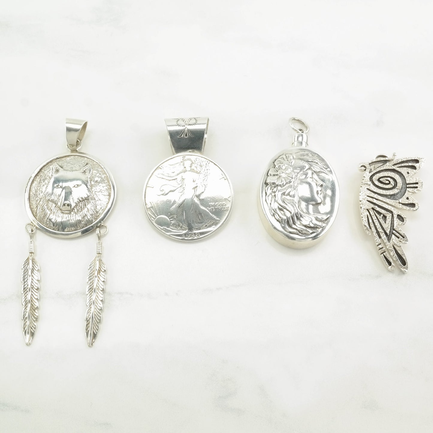 Vintage Southwest Choice Of Southwest Sterling Silver Pendant