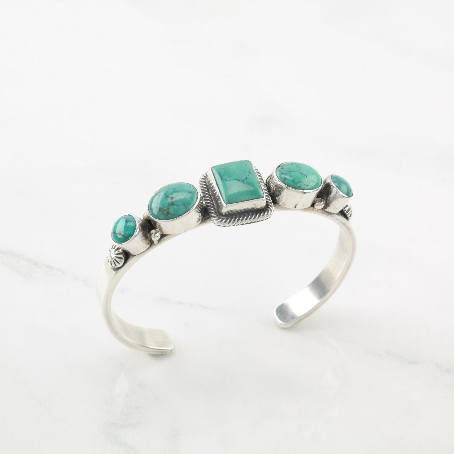 Vintage Navajo Sterling Silver Cuff Bracelet