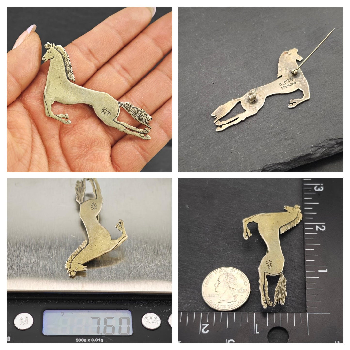 Choice of Animal Brooch Native American Sterling Silver