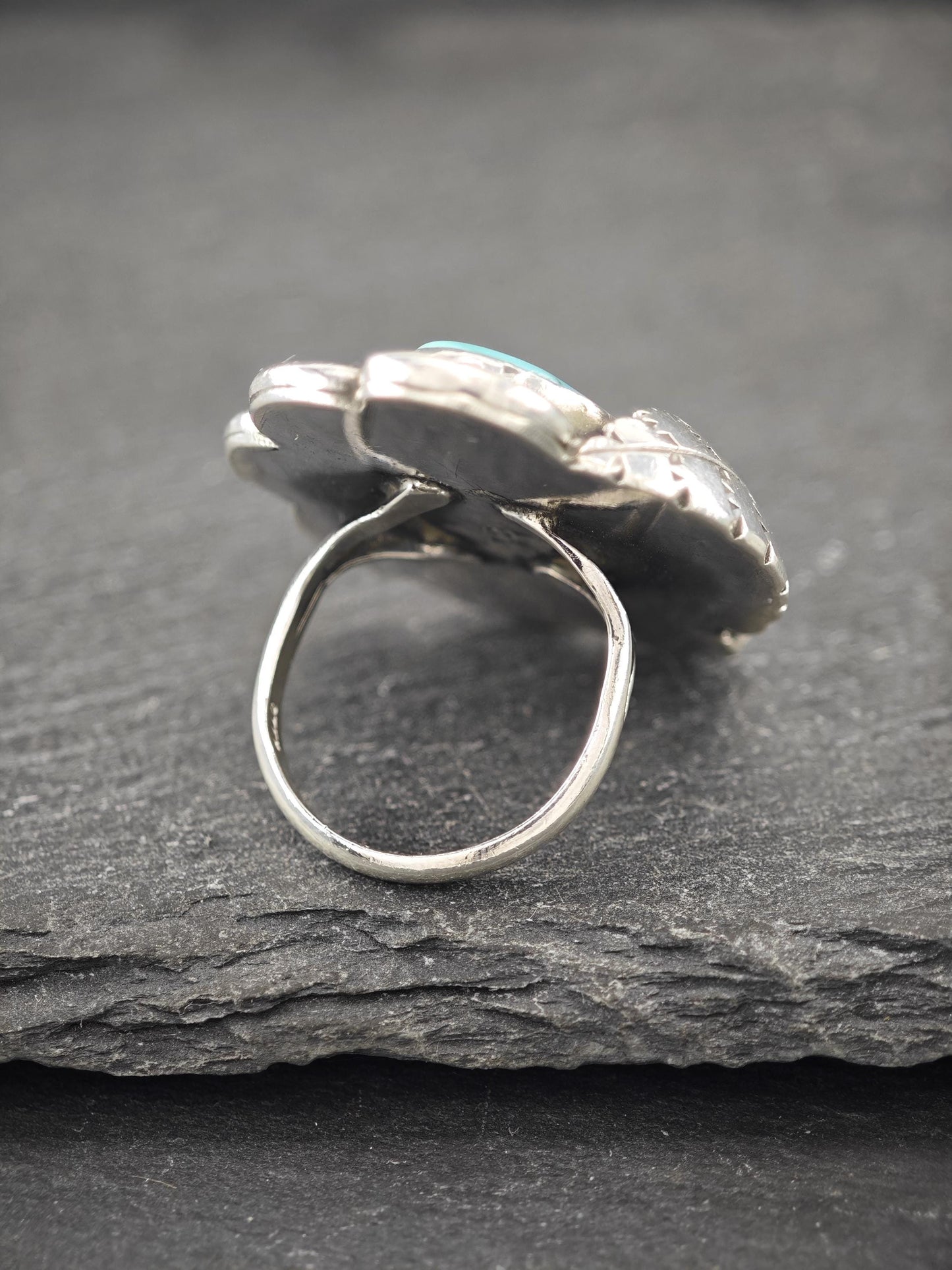 Native American Turquoise Ring Sterling Silver