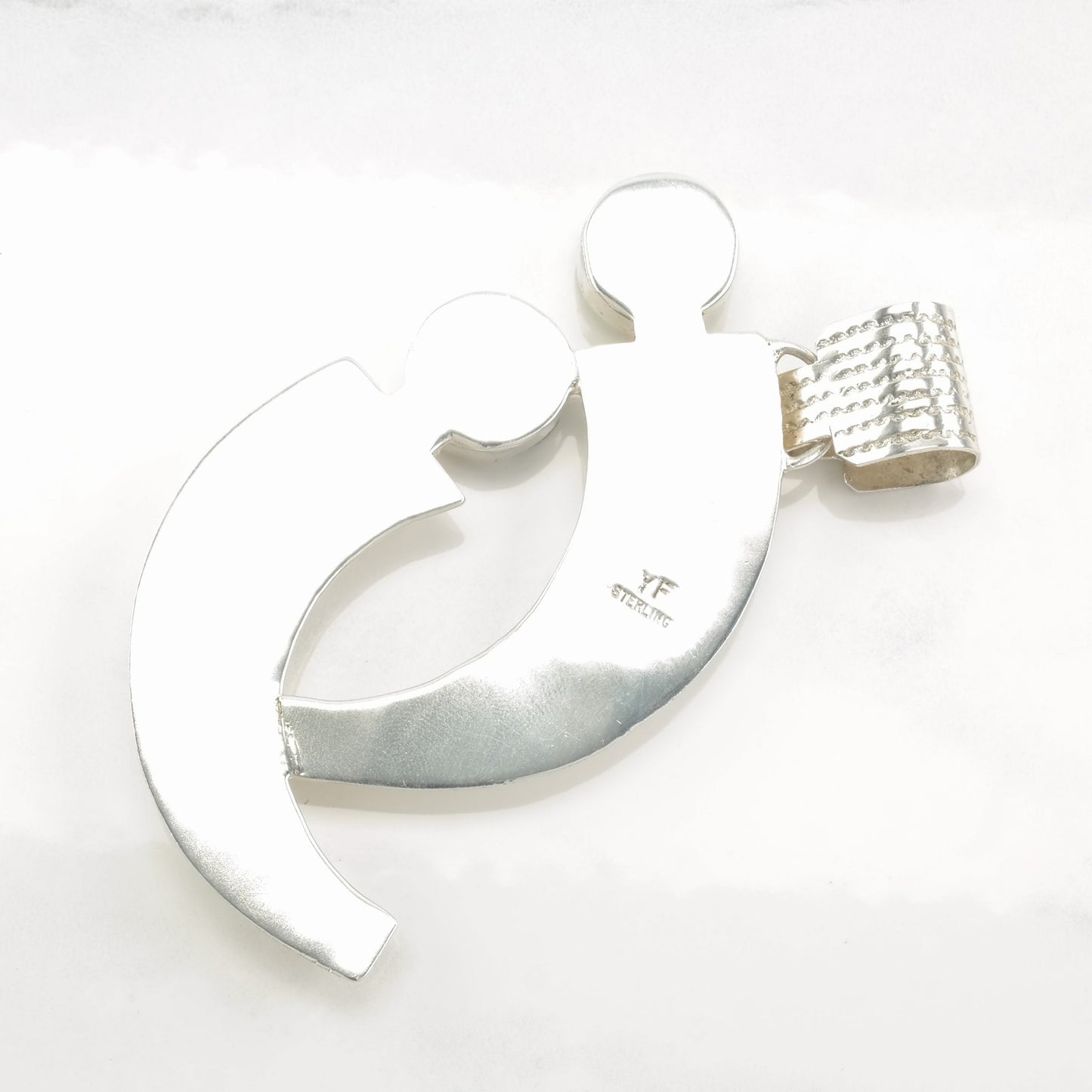 Sterling Silver Pendant with Opal and Onyx | Swern Design P2087