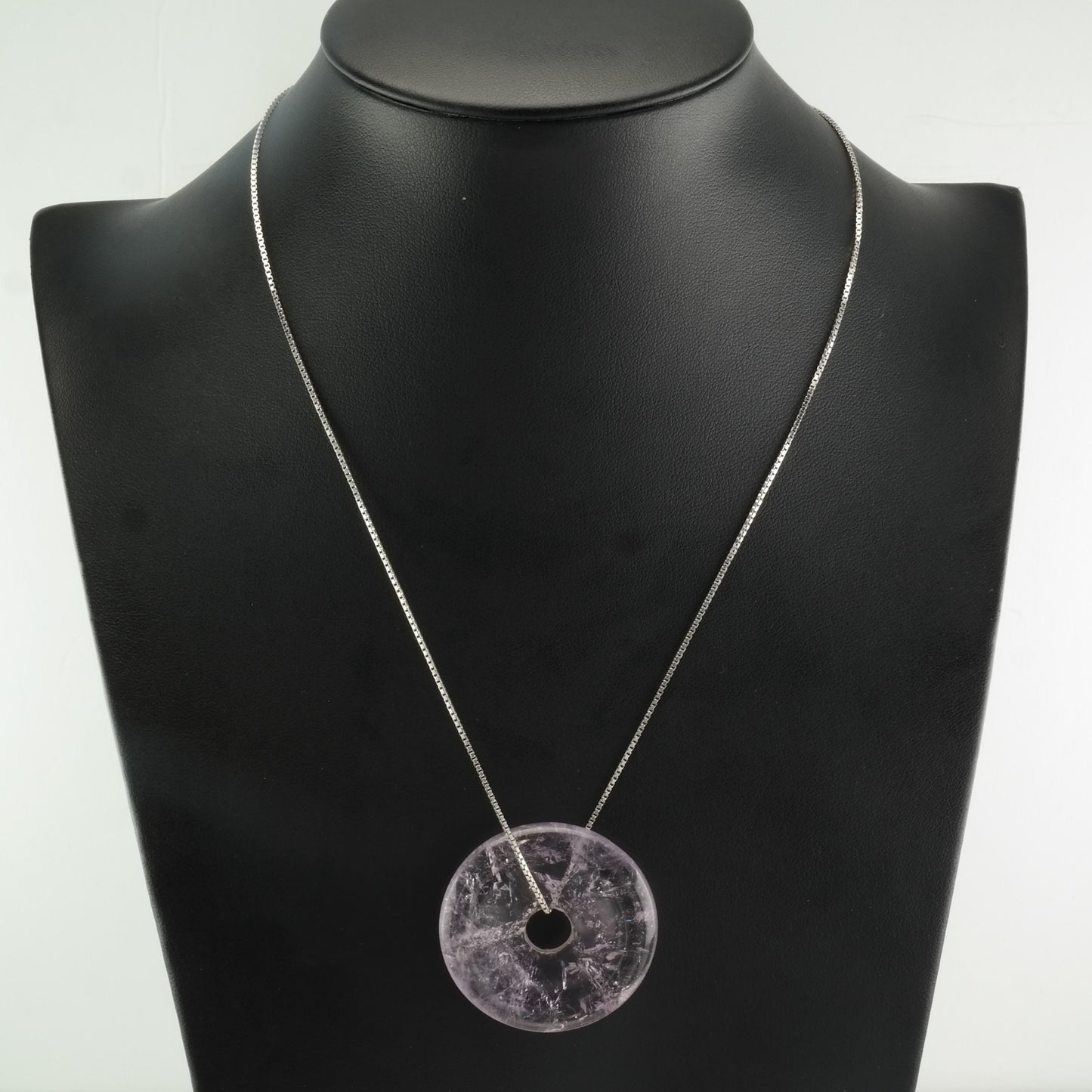 Vintage Sterling Silver Purple Amethyst Necklace