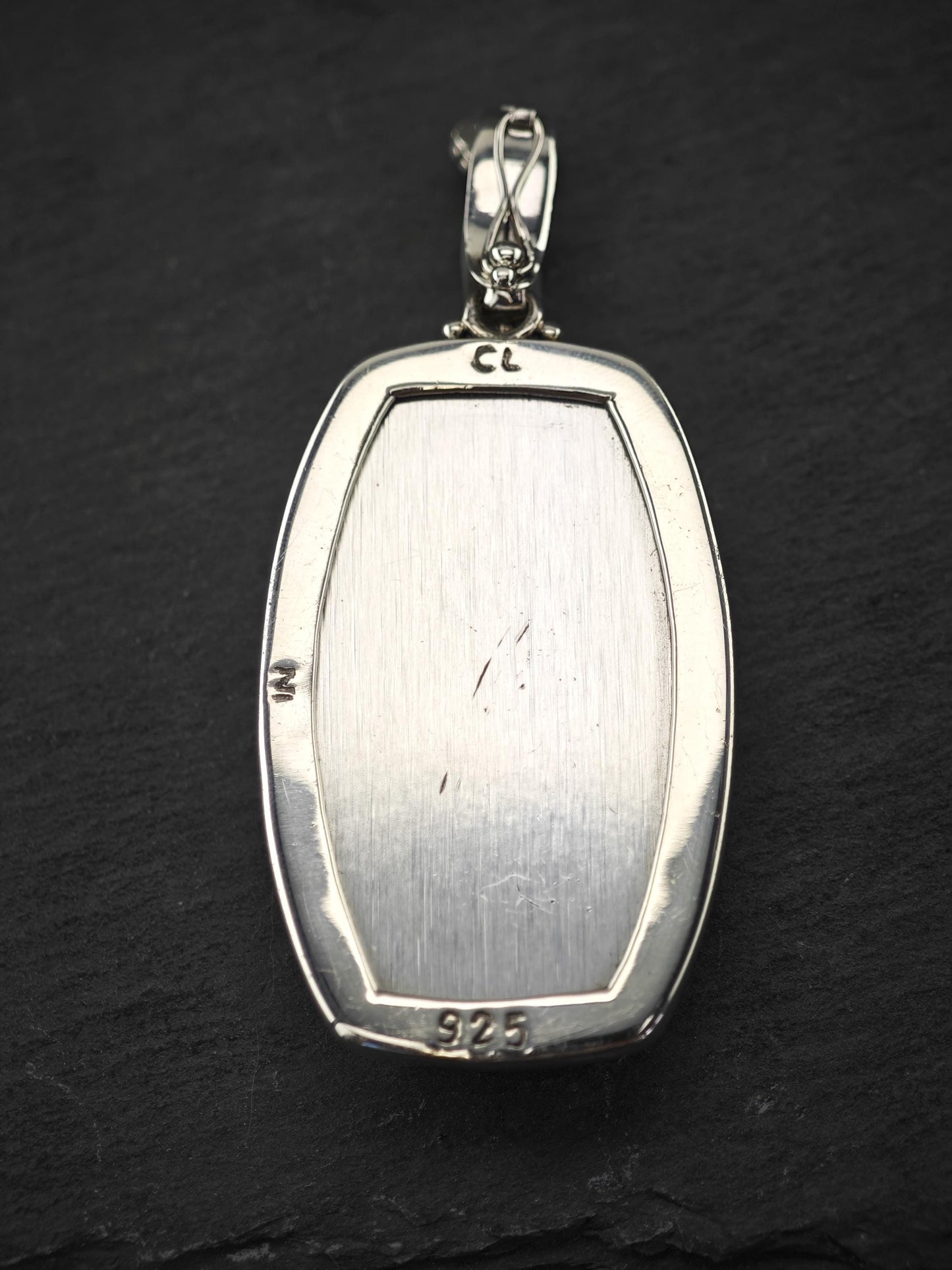 3" Colleen Lopez Quartz Druzy Sterling Silver Pendant