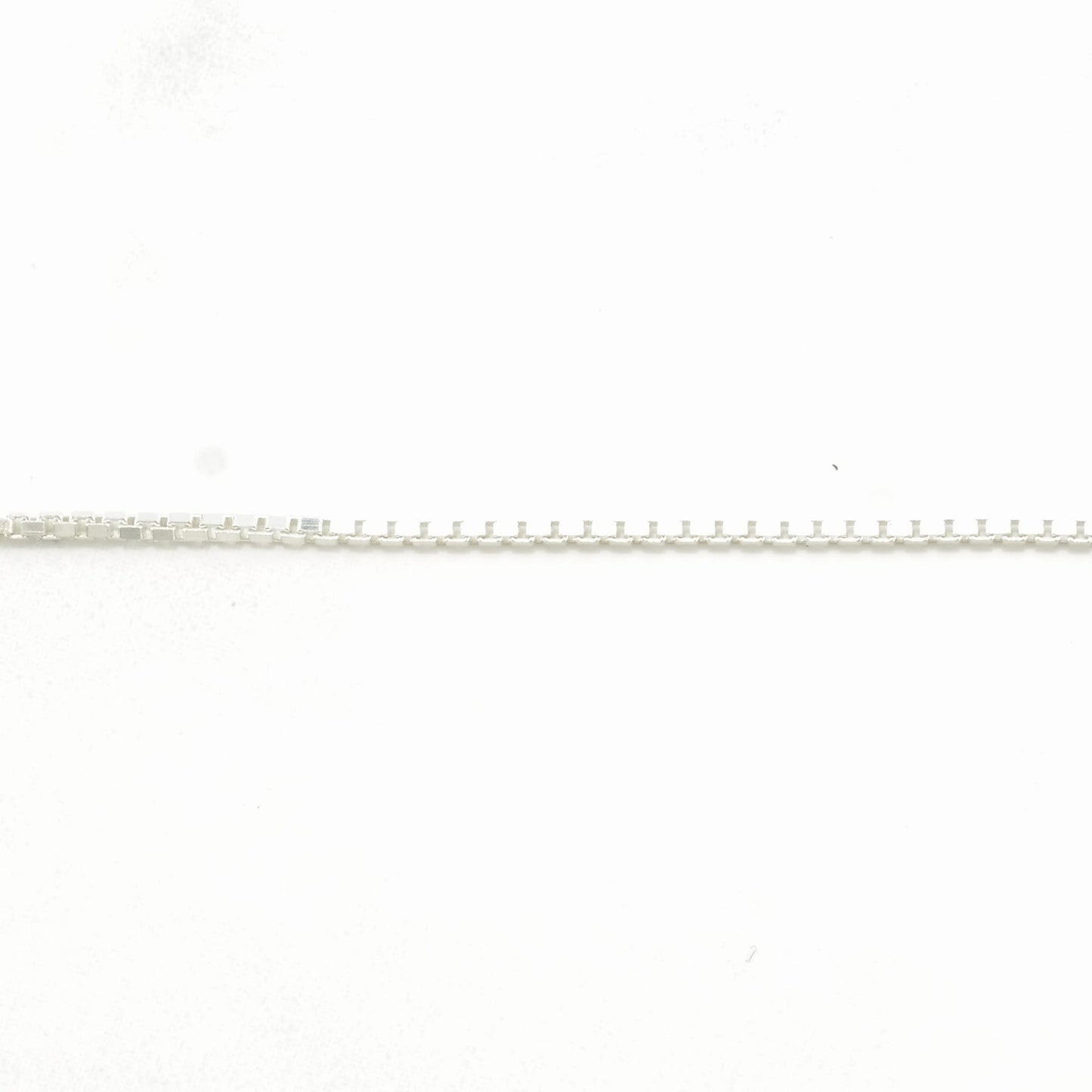 Vintage Italy Sterling Silver 1mm Link 30" Box Chain Necklace