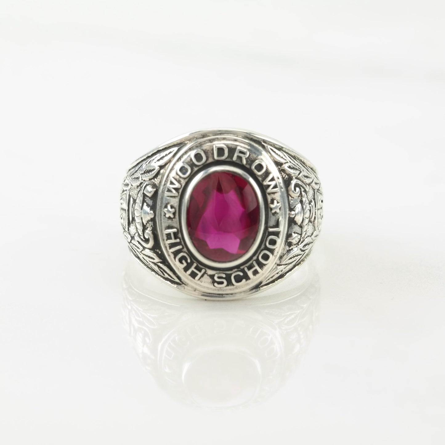 1960 Woodrow Highschool Sterling Silver Ring Size 9 1/4