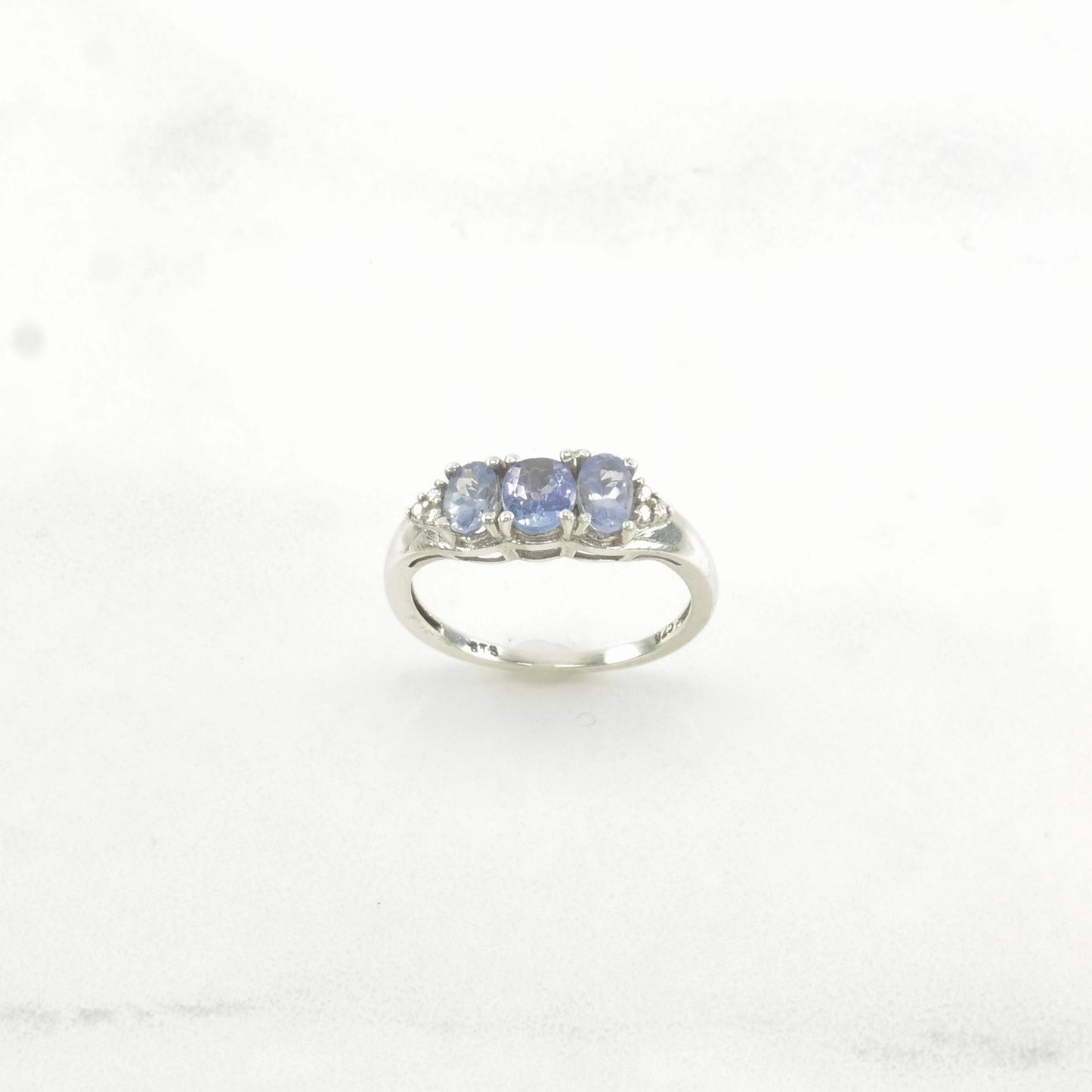 Vintage Sterling Silver Ring Tanzanite Lavender Size 5