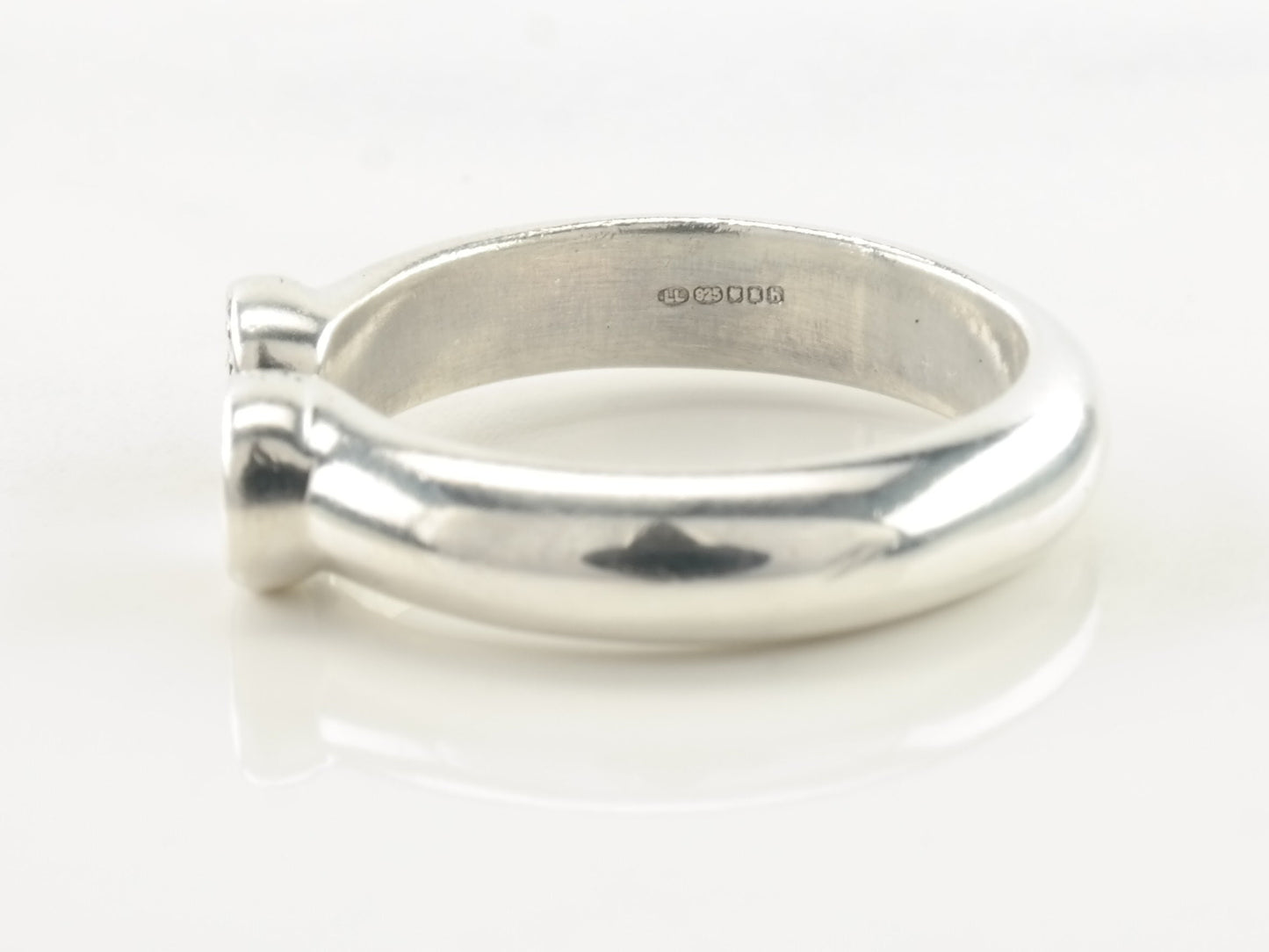 Vintage Links of London Silver Ring Studded Sterling Size 5 3/4