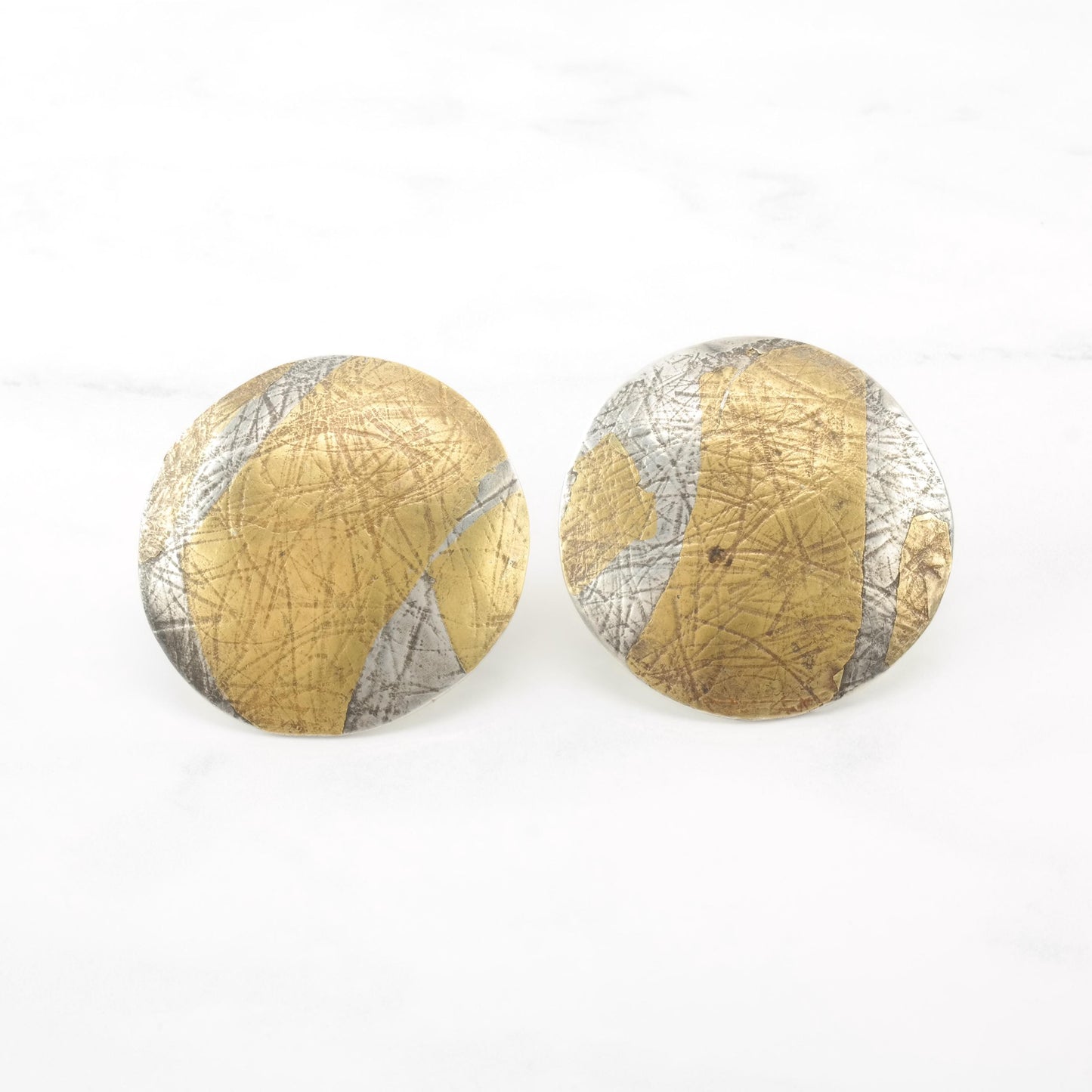 Vintage Studio Sterling Silver Clip On Earrings