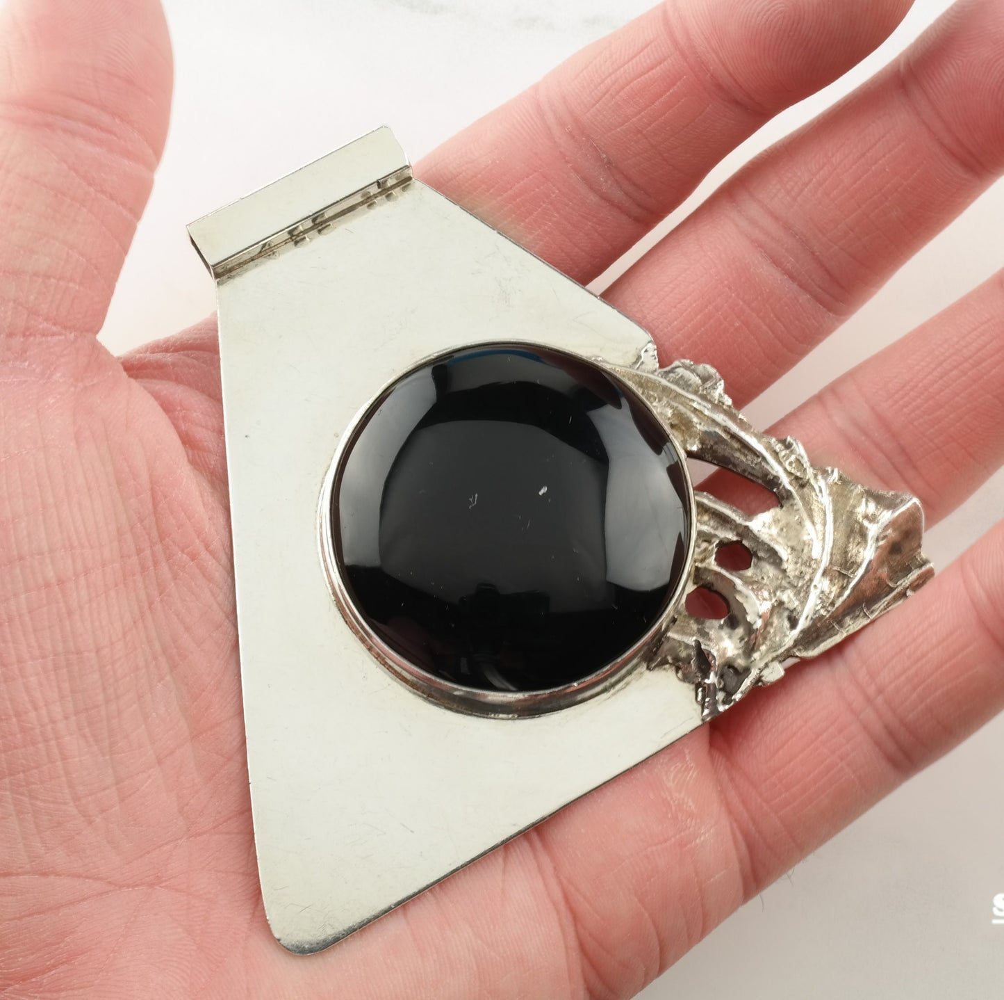 Onyx Sterling Silver Pendant