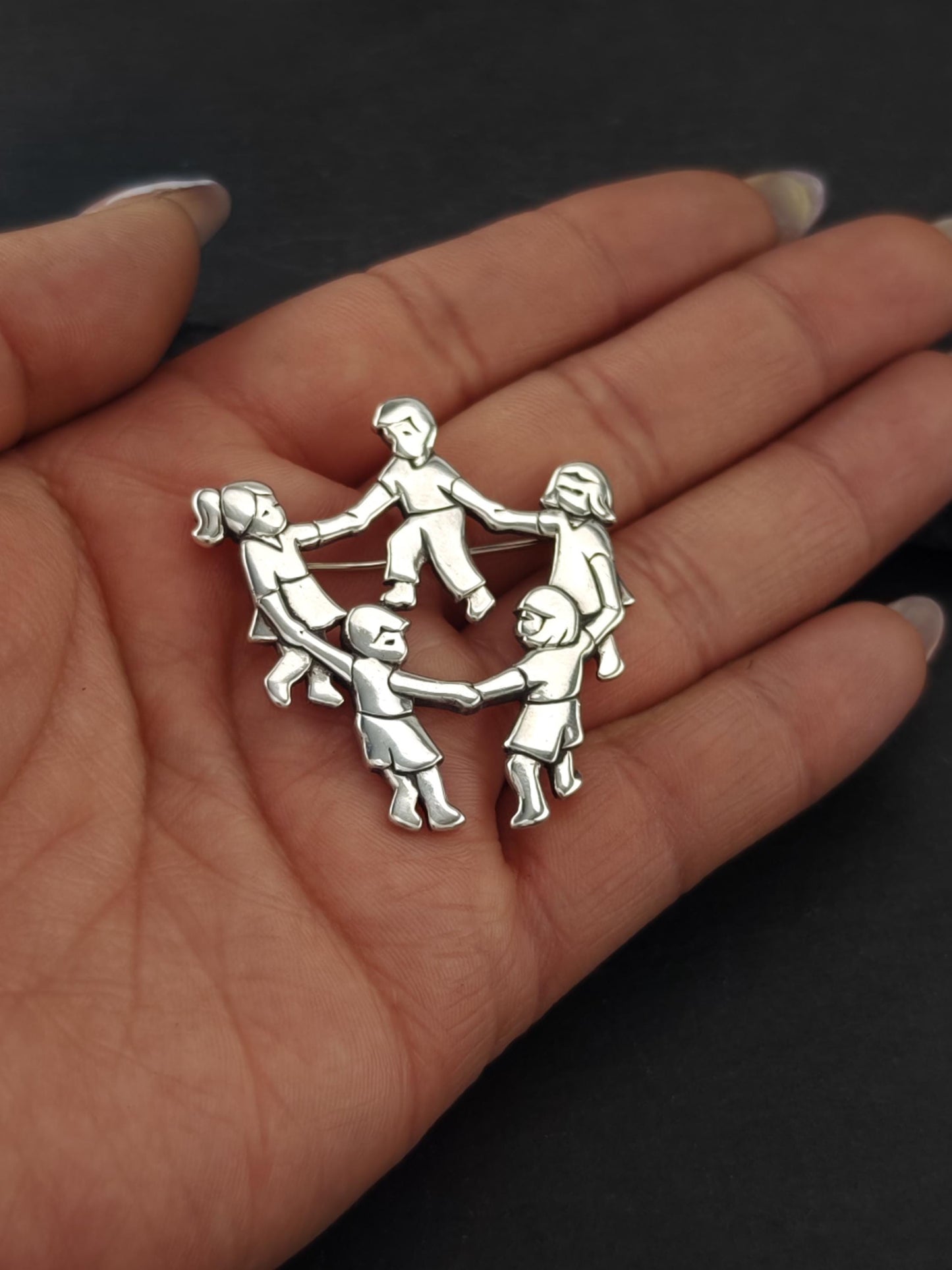 James Avery Ring Around The Roise Brooch Sterling Silver