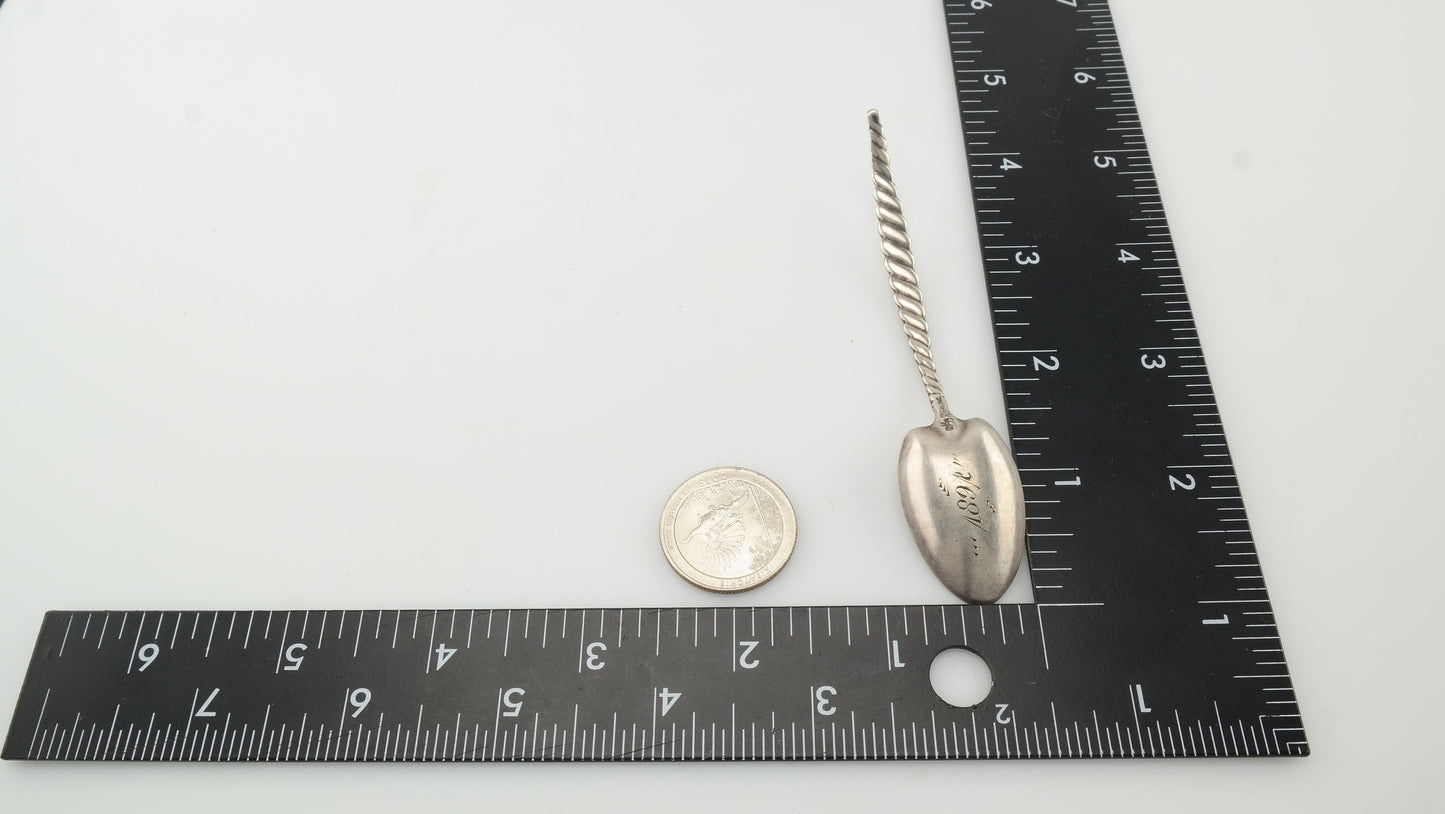 1891 Antique Pueblo, Co Teaspoon Sterling Silver by Whiting