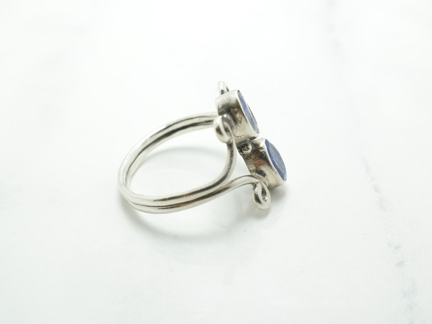 Vintage Sterling Silver Ring Purple Lolite Size 10
