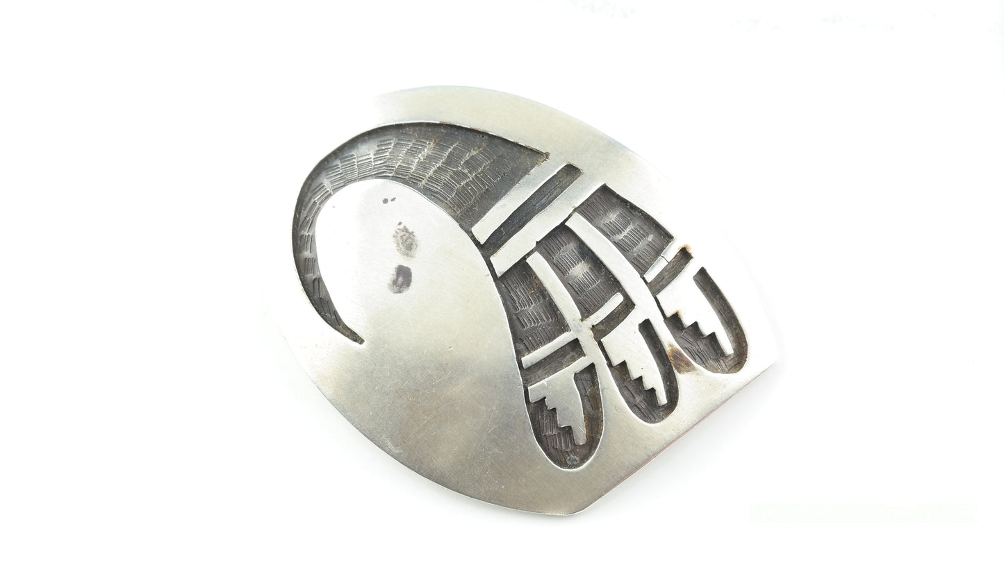 Vintage Hopi, Overlay Sterling Silver Pendant