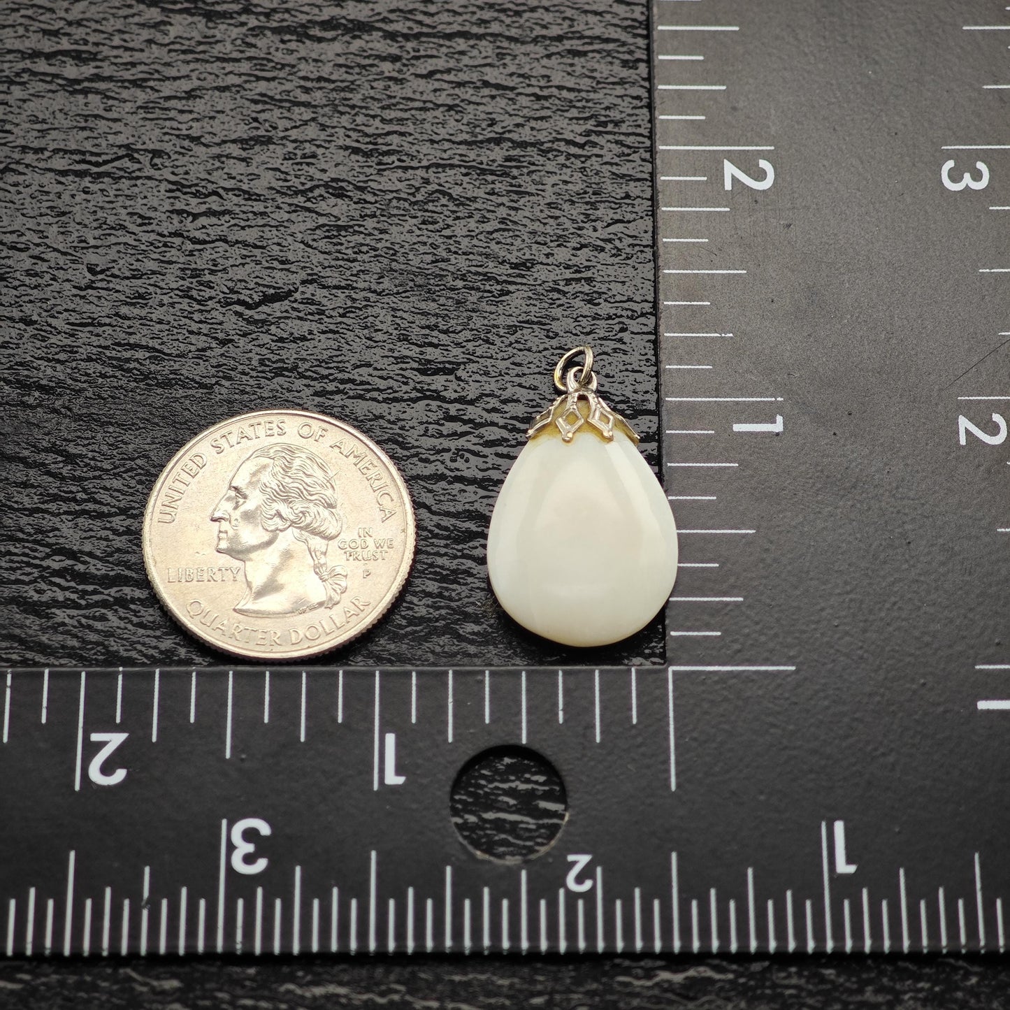 Natural Opal Teardrop Pendant 10ct in Silver Plate - Vintage Charm