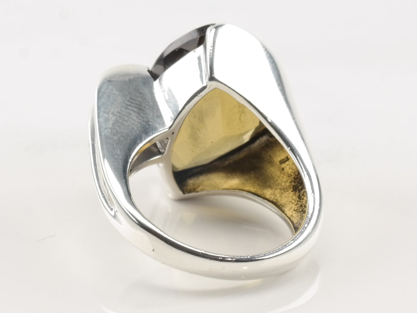 Vintage Tracey Mayer Silver Ring Citrine Sterling Size 5