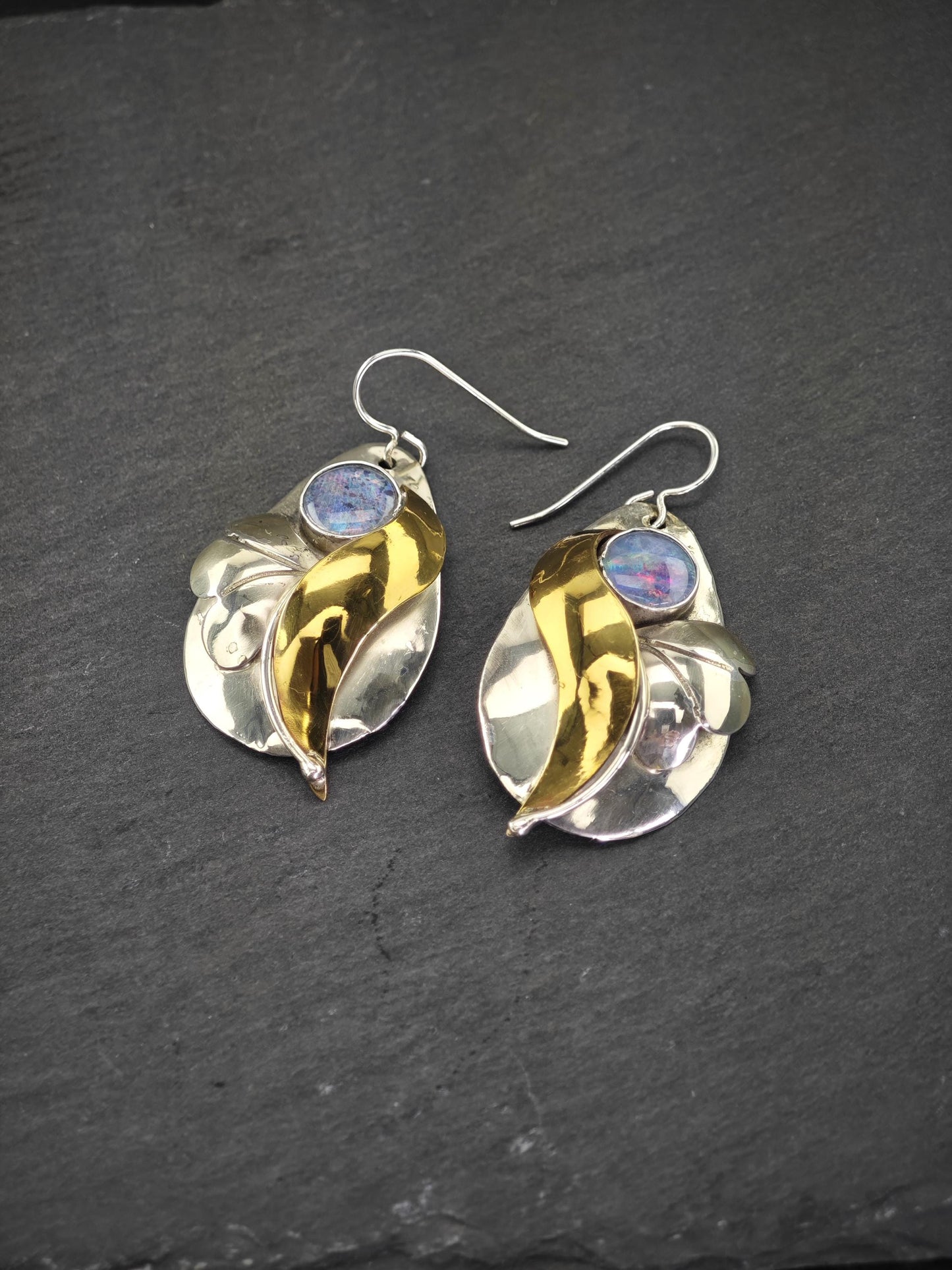 Vintage Sterling Silver Fish Hook Earrings