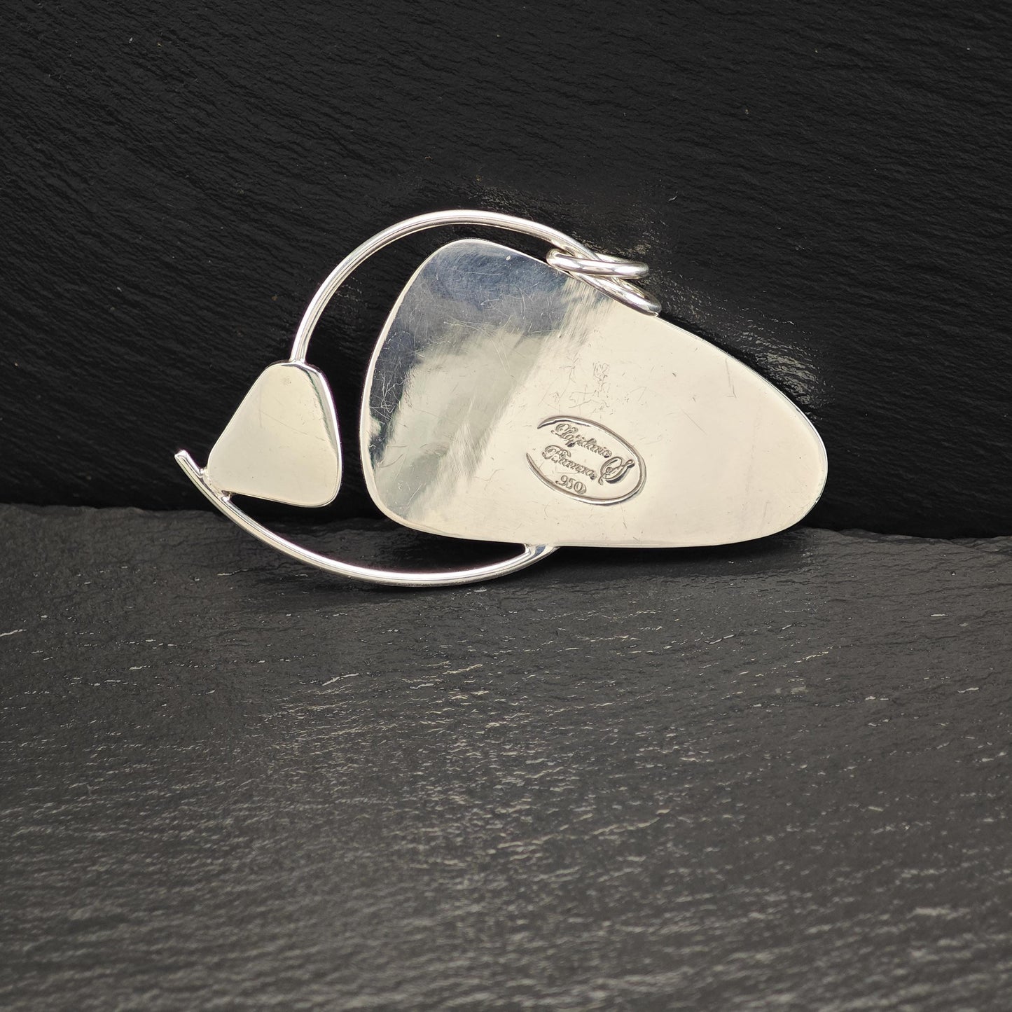 Vintage Lapidario Barrera, Gemstone Pendant Sterling Silver