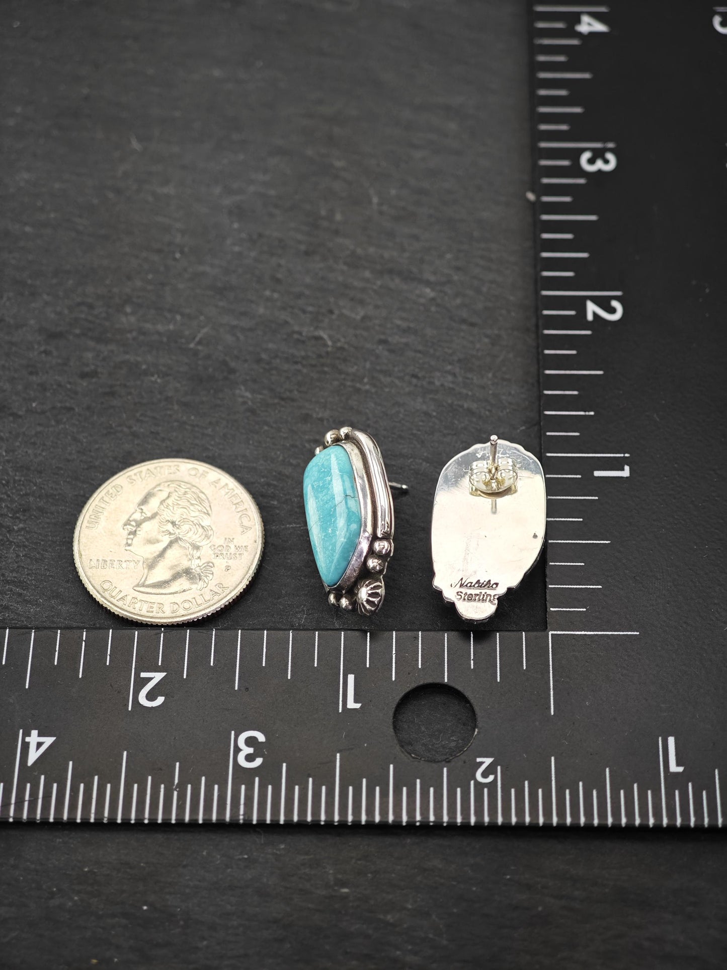 Choice of Vintage Native American Sterling Silver Stud Earrings