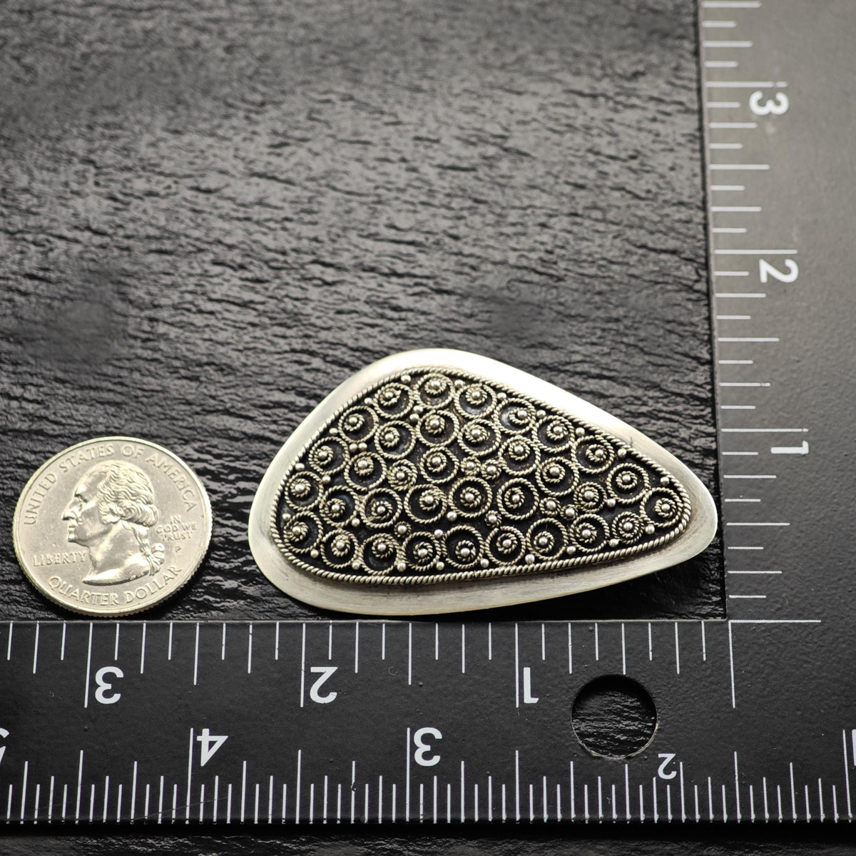 Filigree Sterling Silver Brooch/Pendant B2275