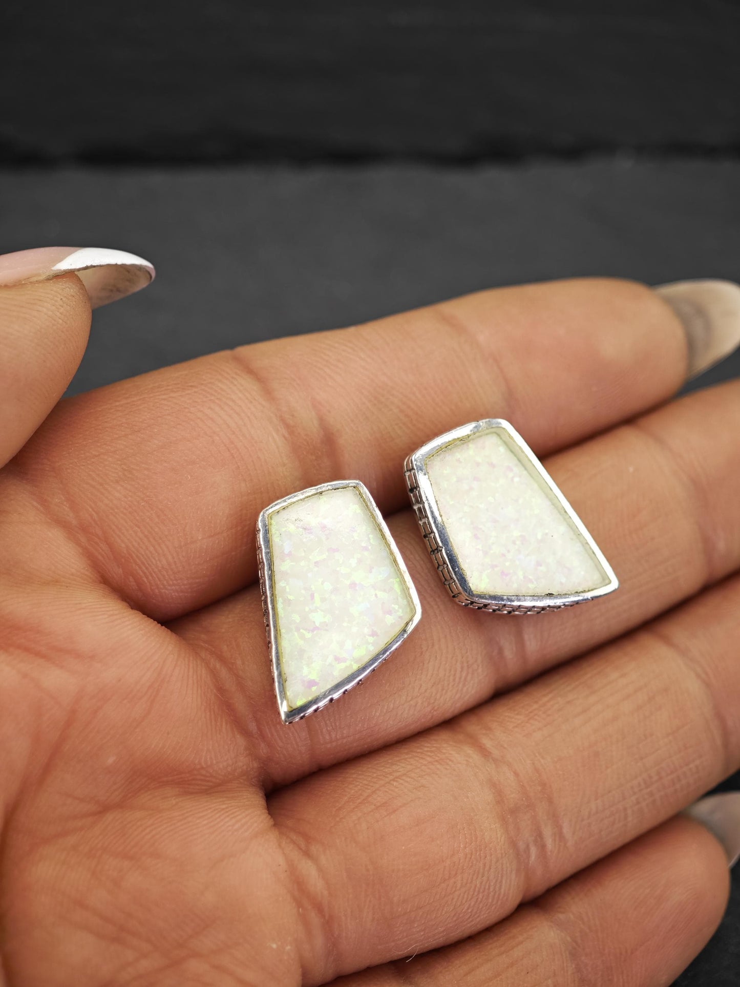 Choice of Vintage Sterling Silver Stud Earrings