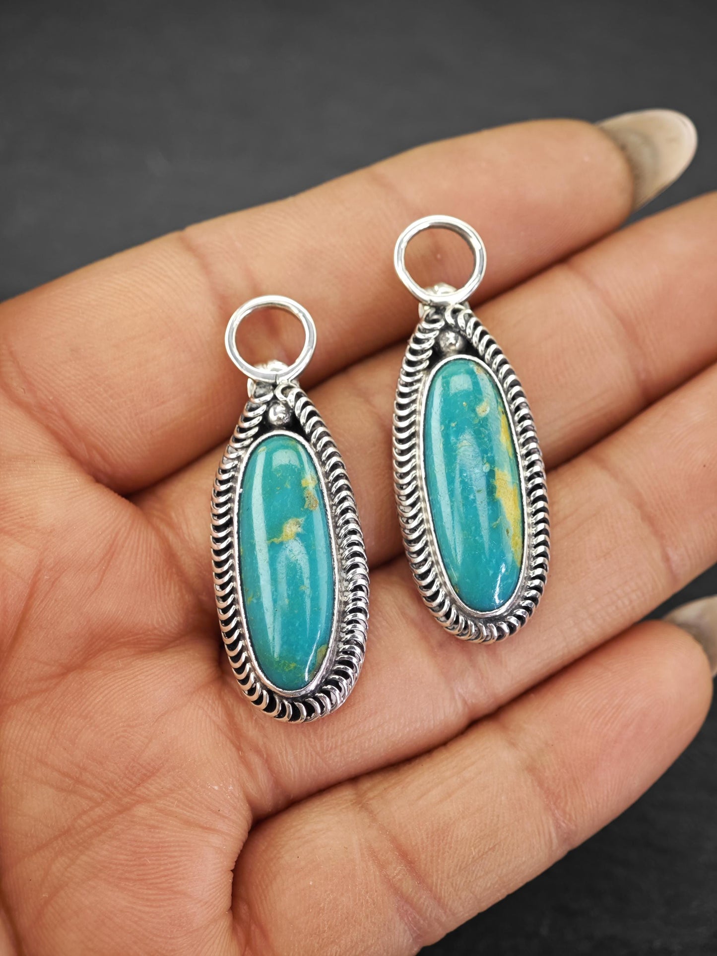 Vintage Modernist Sterling Silver Stud Earrings