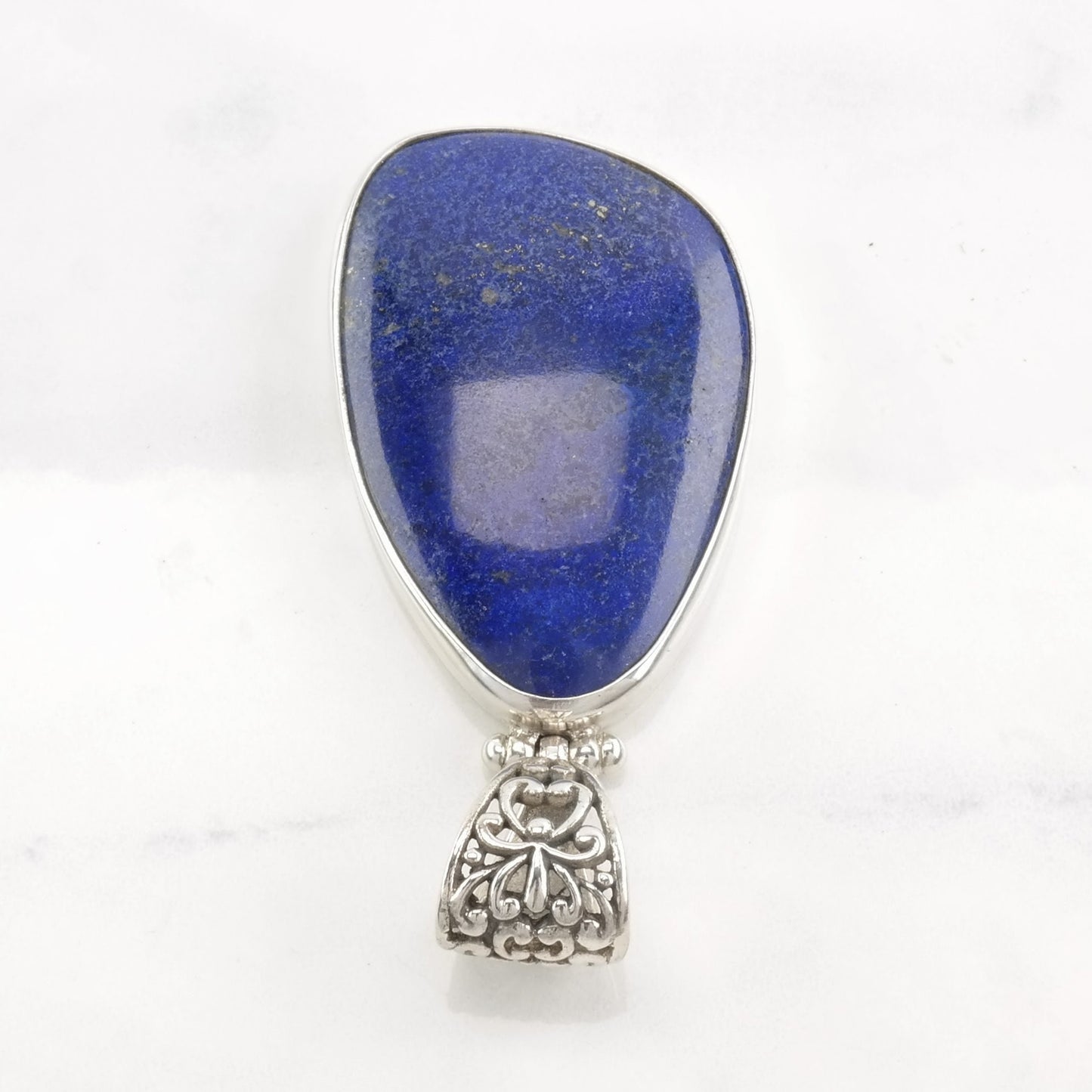 Vintage Lapis Lazuli Sterling Silver Pendant