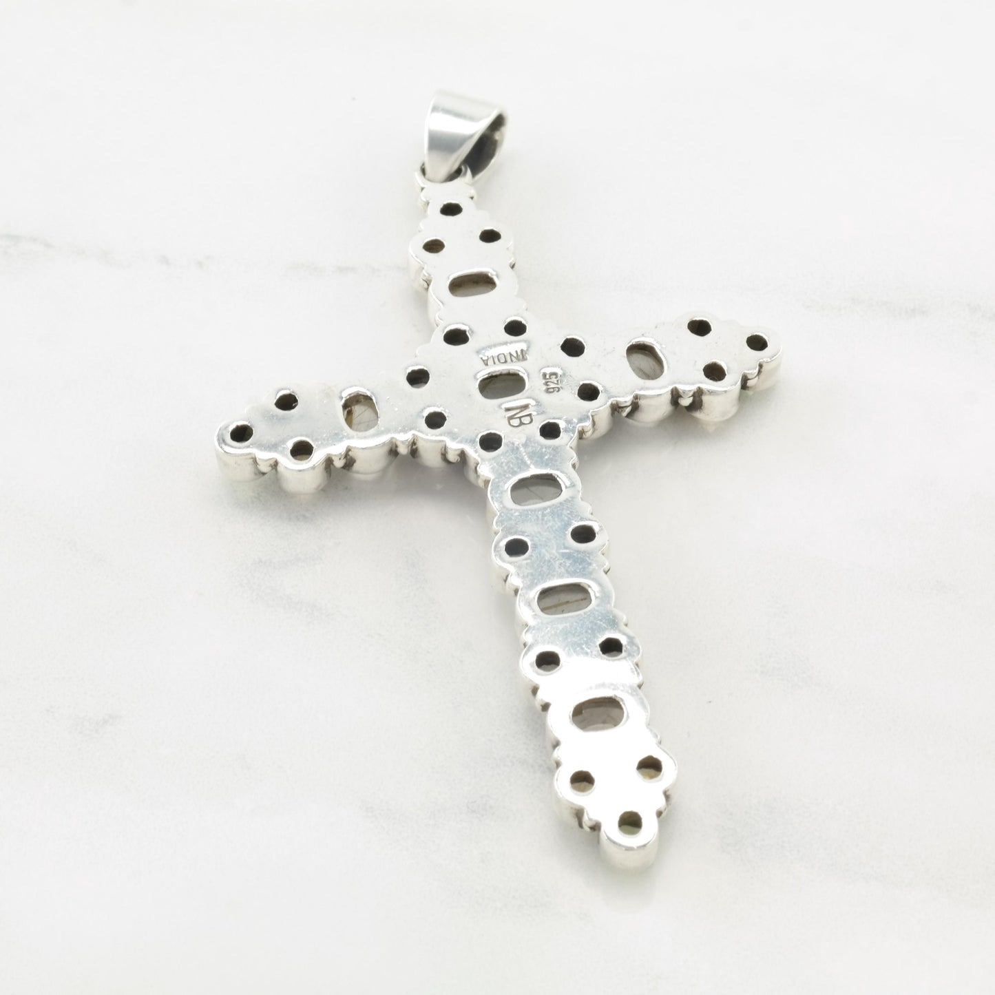 Vintage Nicky Butler Sterling Silver Cross Pendant