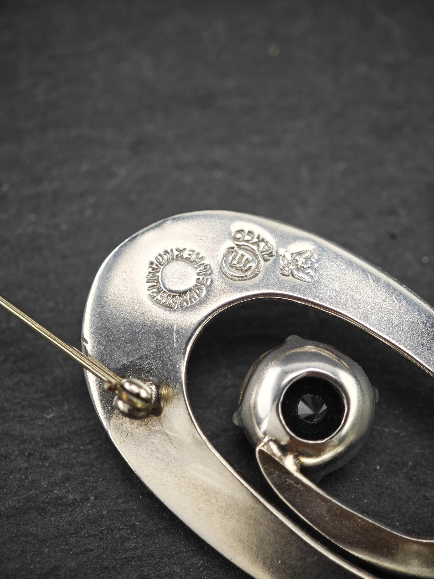 Vintage Taxco, Modernist Sterling Silver Brooch