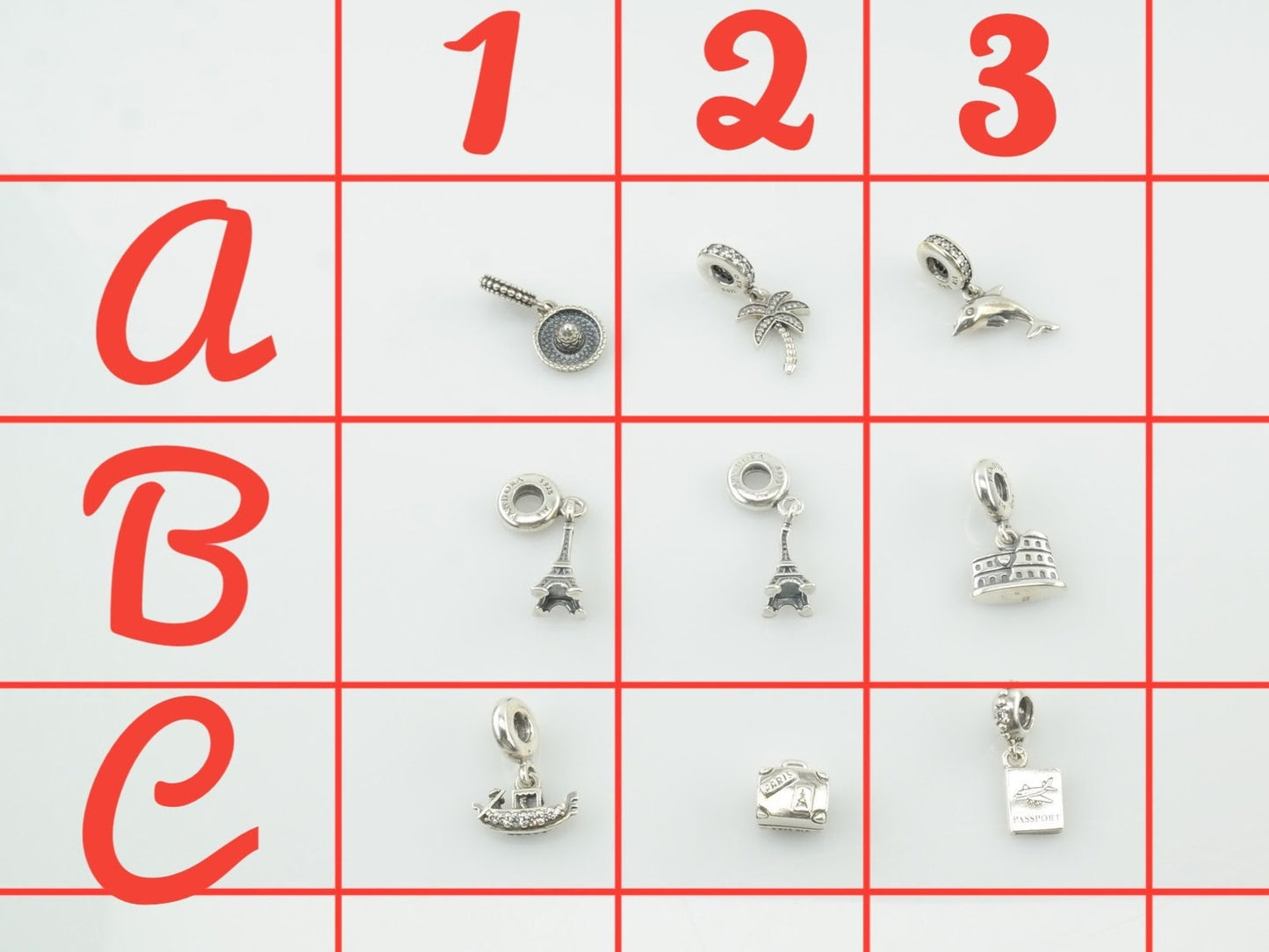 Choice of Vintage Pandora Sterling Silver Charm