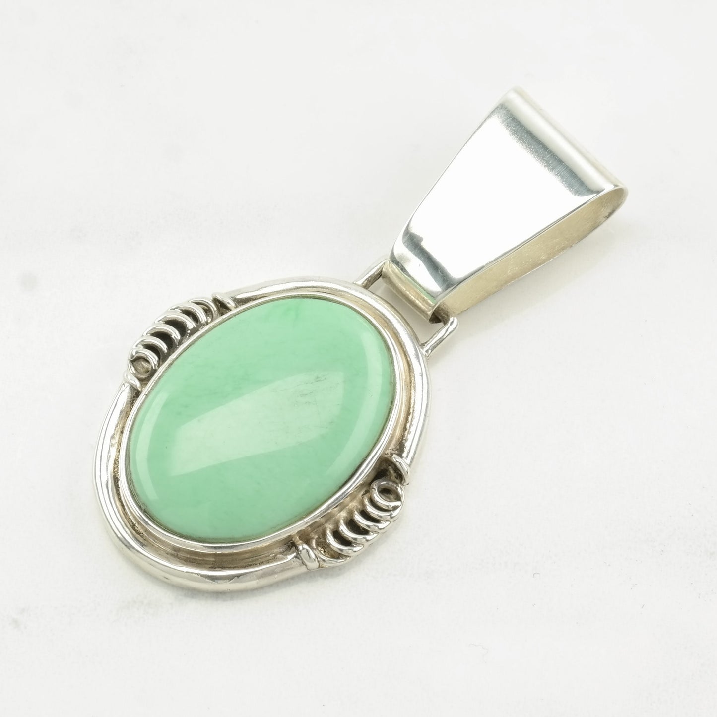 Vintage Southwest Turquoise Sterling Silver Pendant