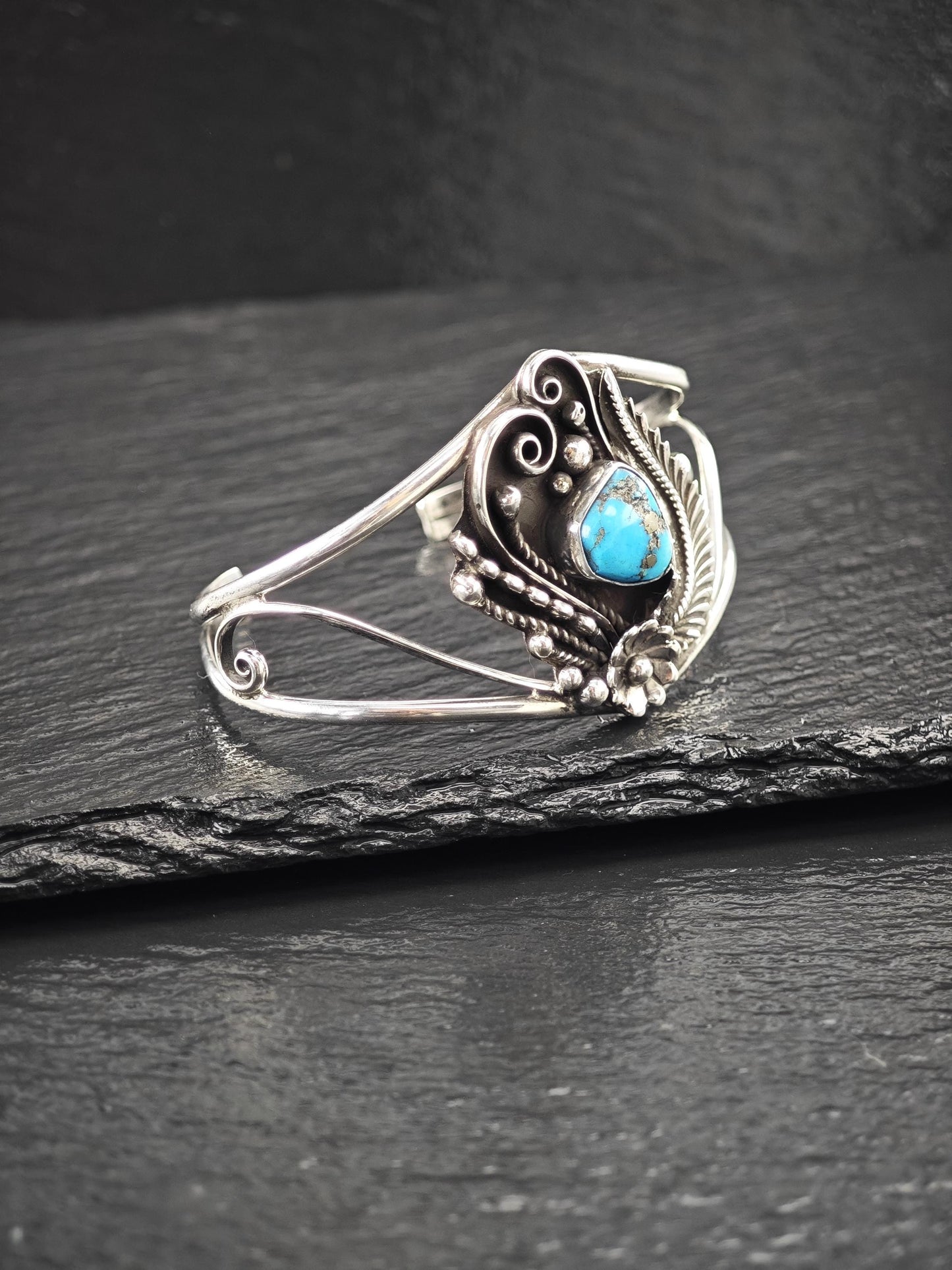 Navajo, Native American Cuff Bracelet Sterling Silver