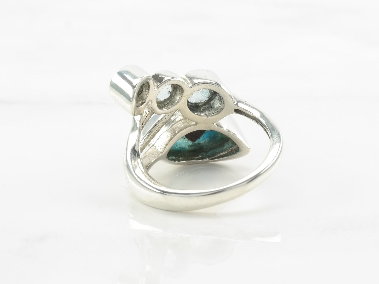 Vintage Topaz, Moonstone Ring Sterling Silver Size 6