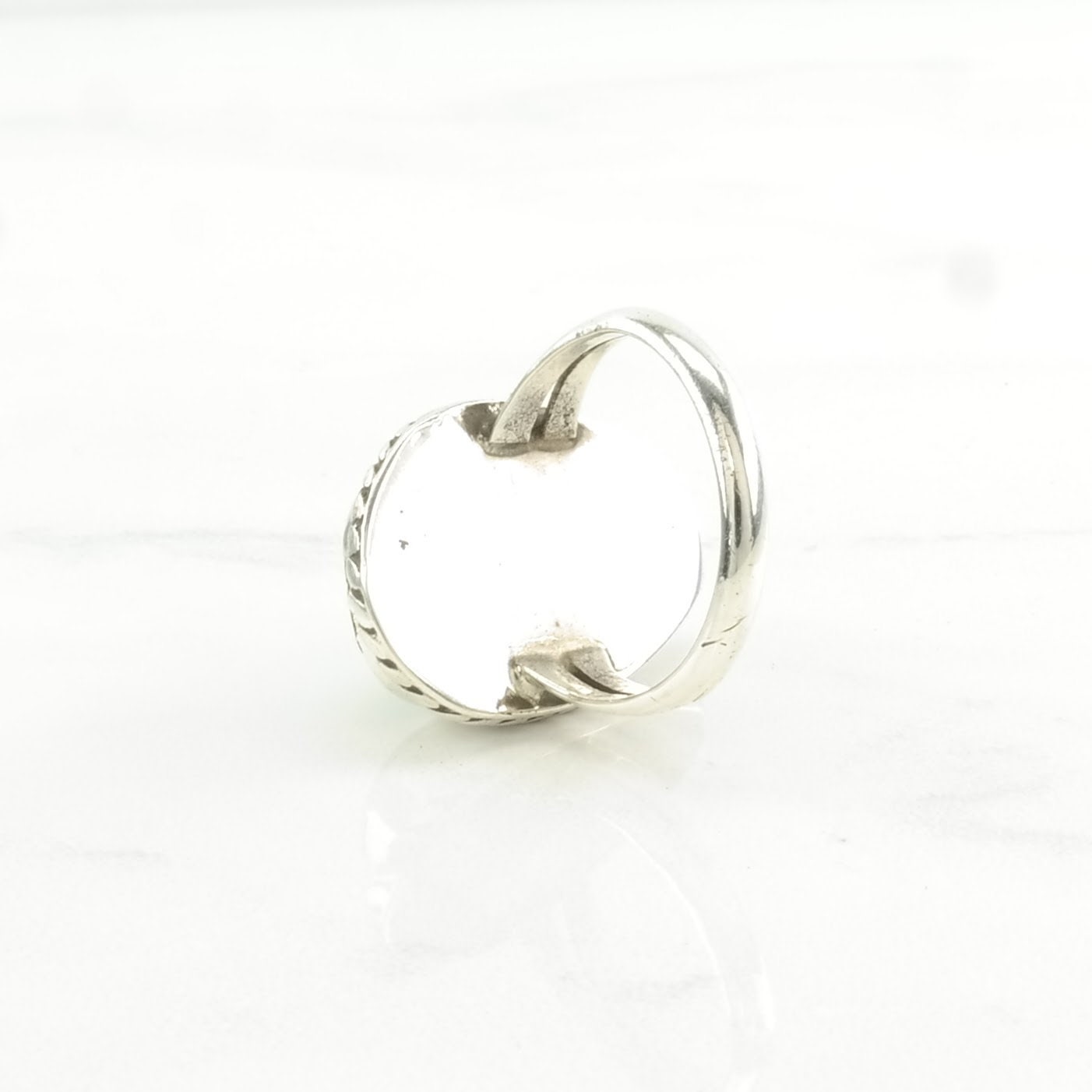 Vintage Sterling Silver Ring Turquoise Blue Size 5 3/4