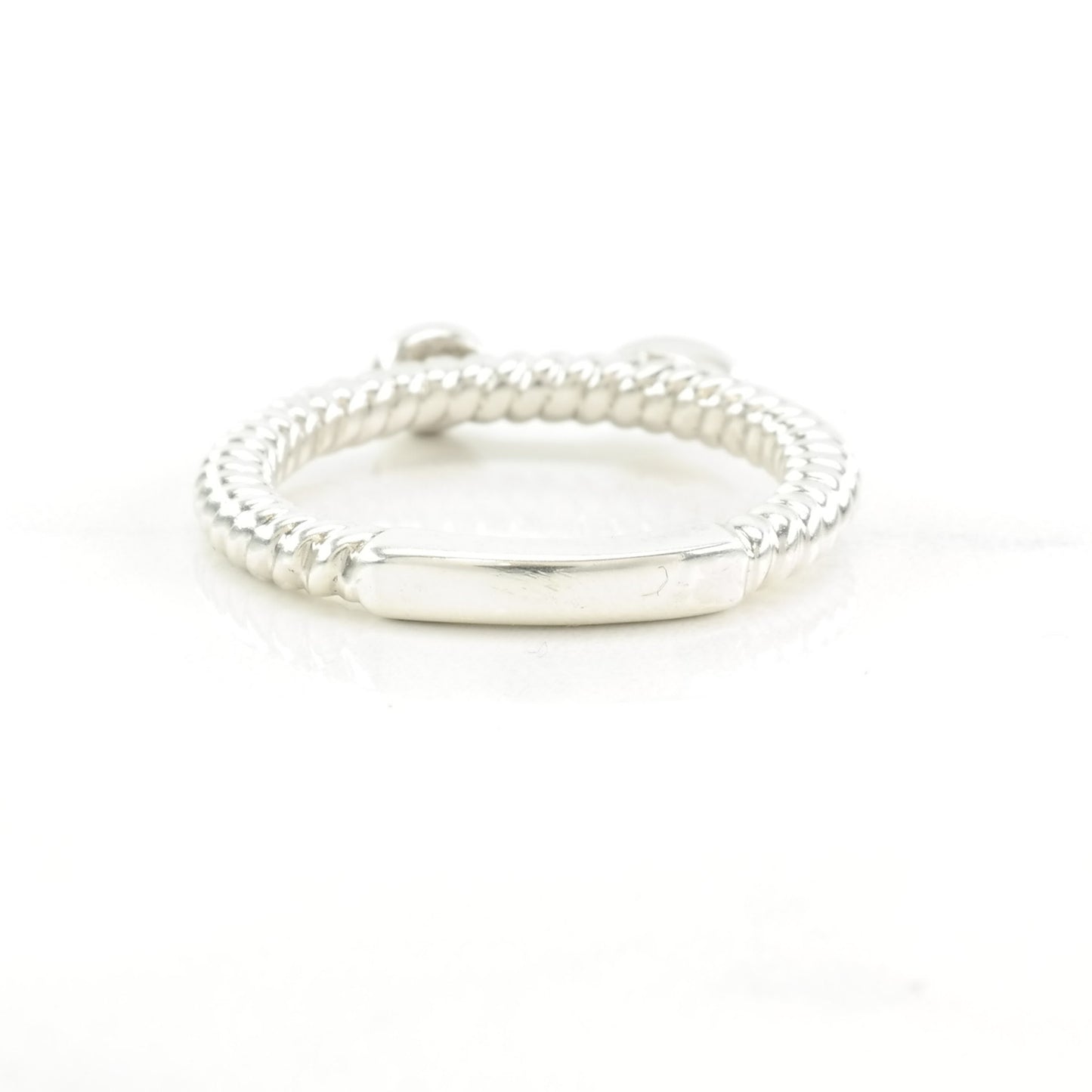 Vintage Sterling Silver Ring Black Diamond Green Diamond Size 7 1/4